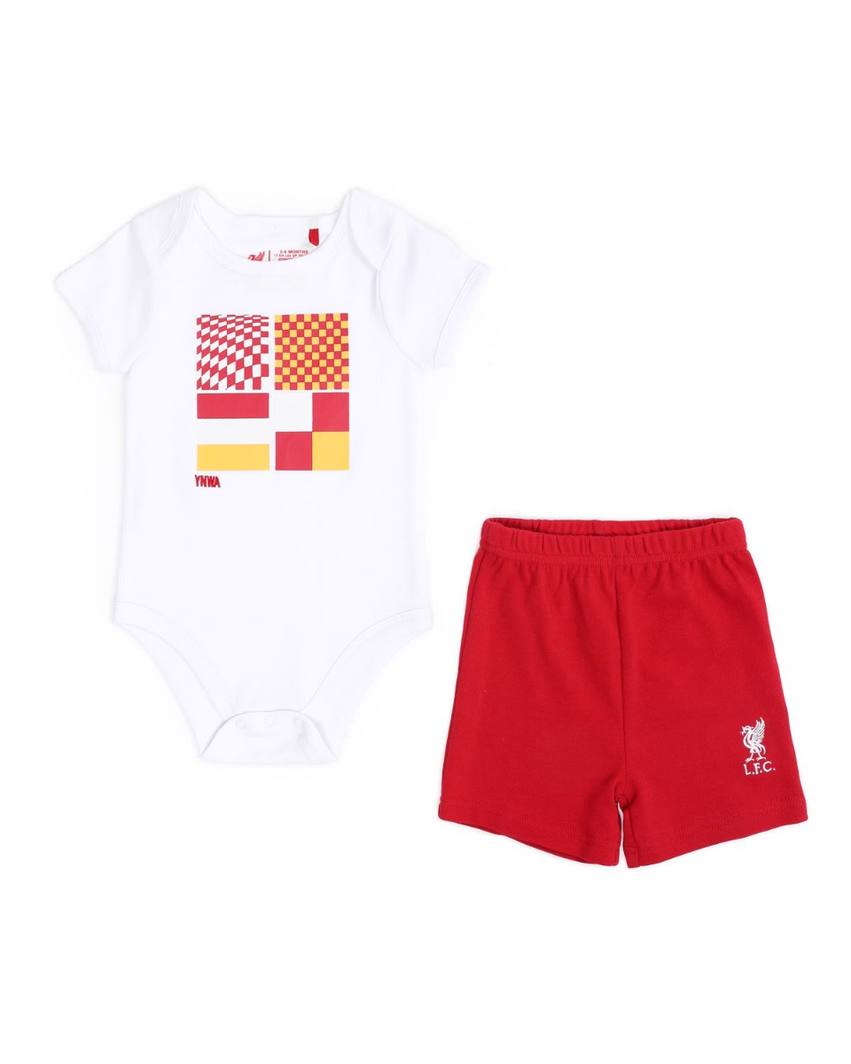 LFC Baby Graphic Bodysuit & Shorts Set White - Image 1