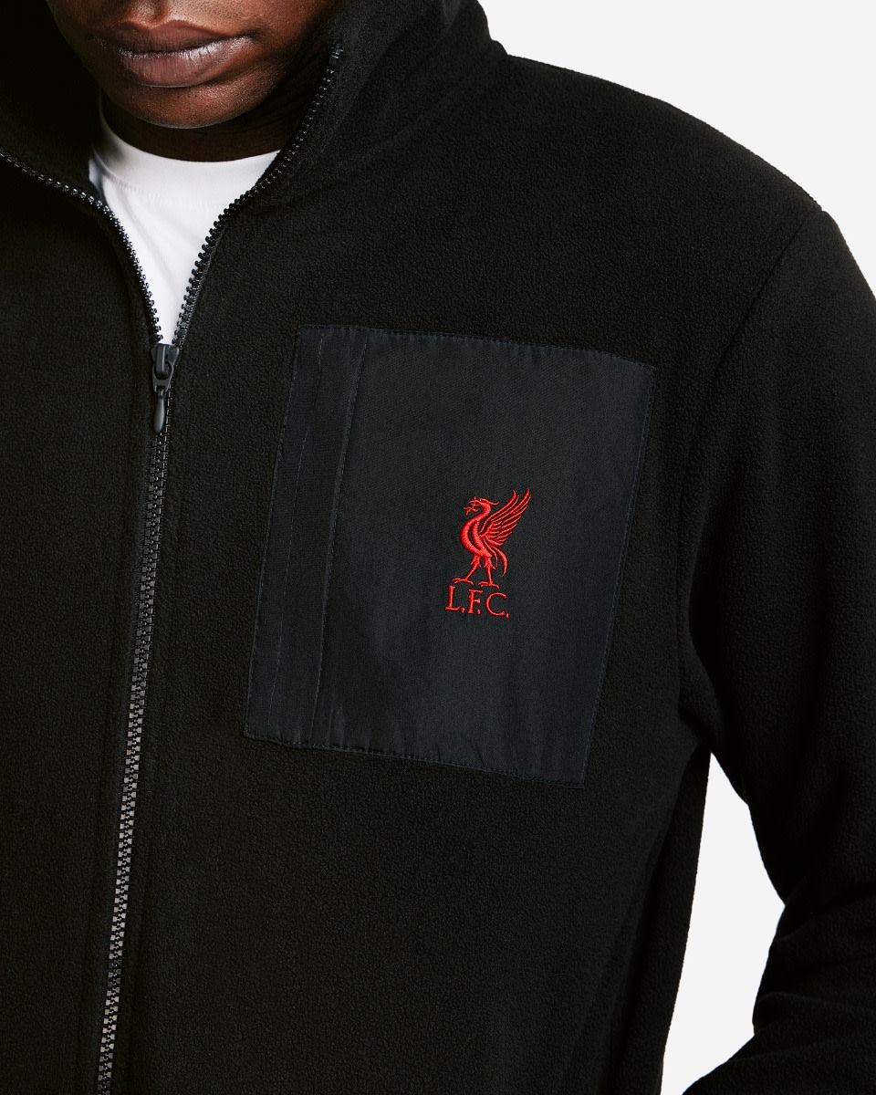 Forro polar negro con cremallera completa LFC para hombre - Image 2