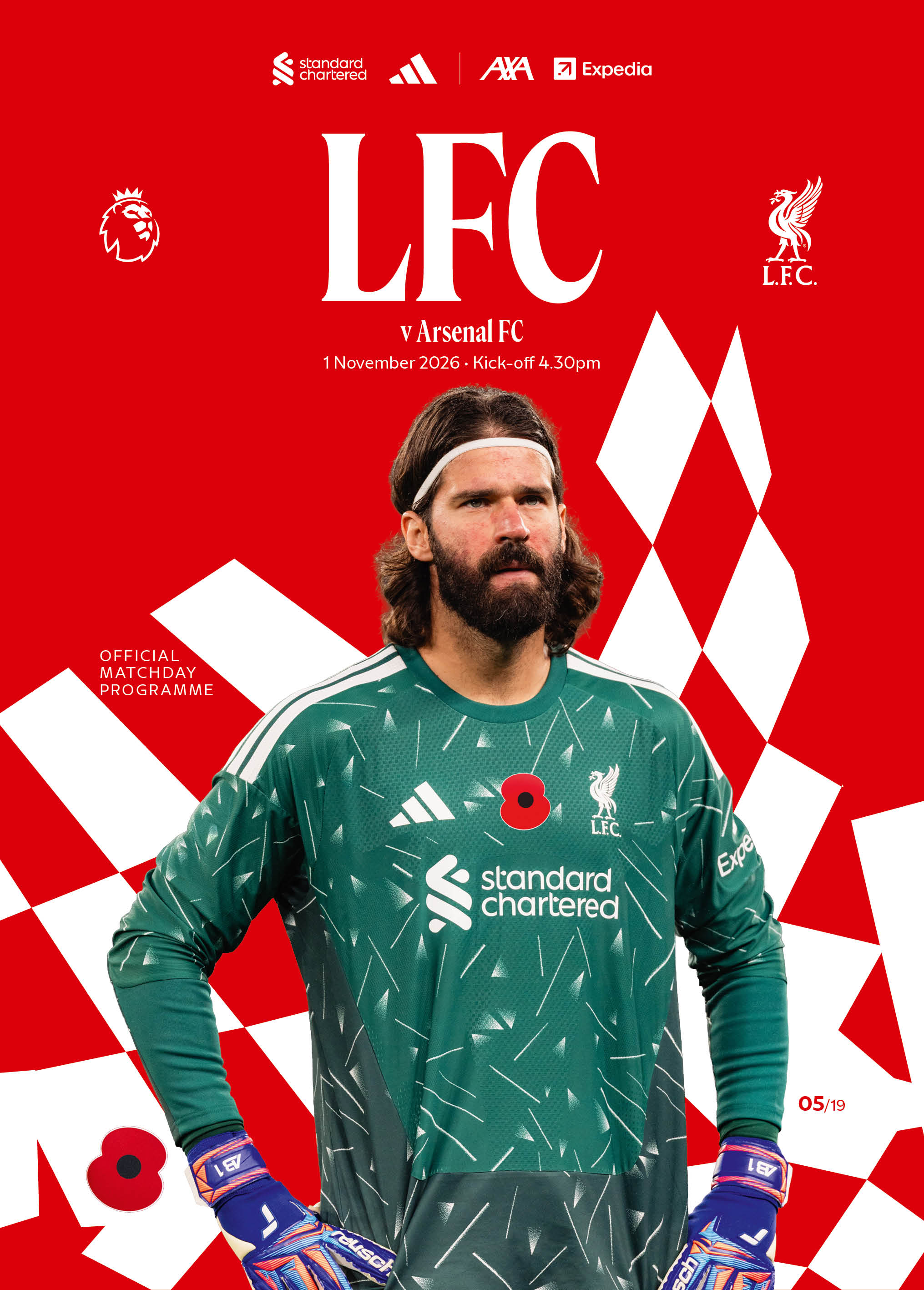 Matchday Programme - LFC vs Arsenal - Premier League - 01/11/2026 - Image 1