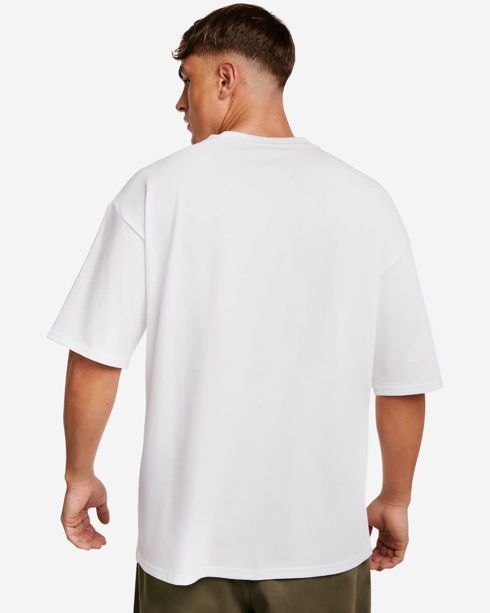 LFC Mens Oversized Liverbird Emblem Tee White - Image 4