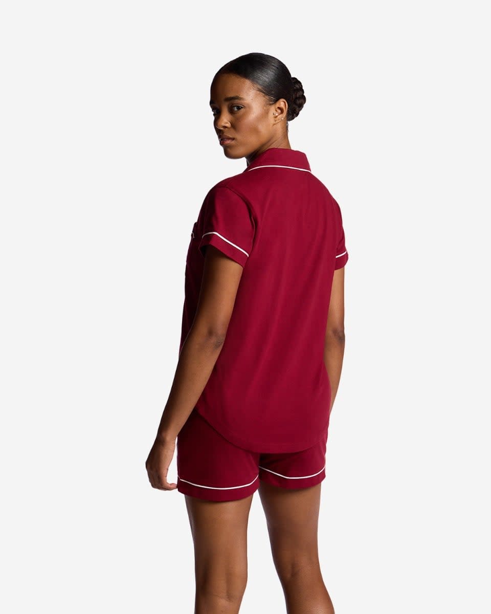 LFC Womens Short Pyjama Set Red - Image 2