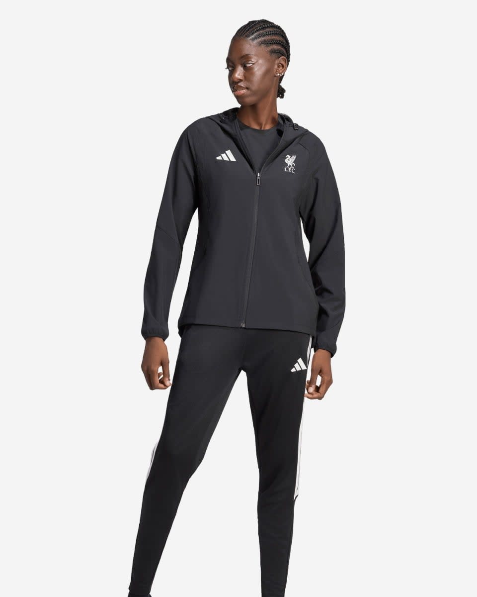LFC adidas Dame Tiro Travel Windbreaker med lynlås sort - Image 3