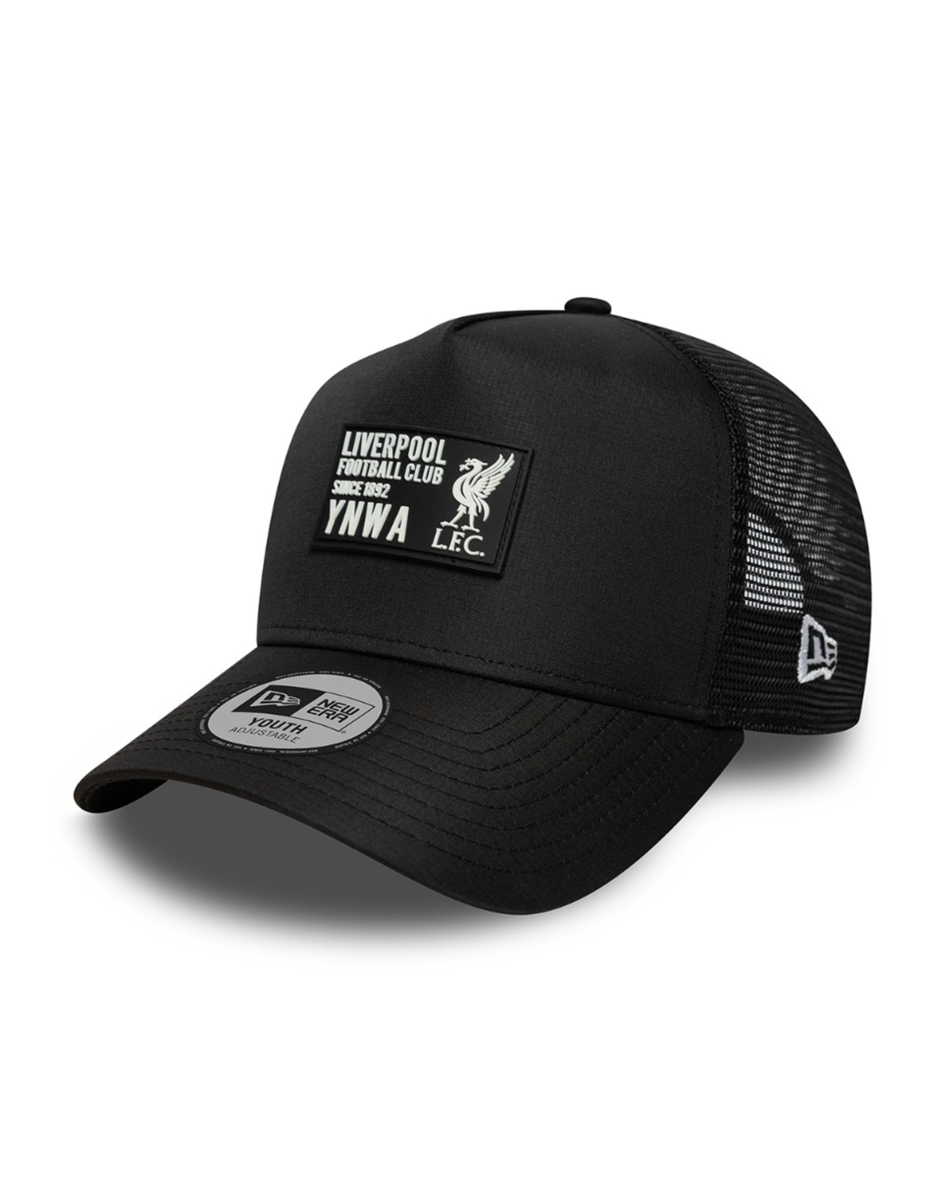 Casquette à badge RIPSTOP TRUCKER LFC New Era pour enfants, noire - Image 1