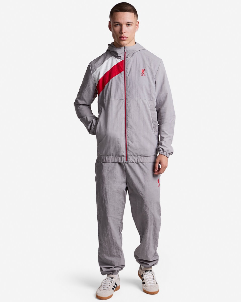 LFC Herrenjacke 86 mit Kapuze, mit Reißverschluss, Grau - Image 3