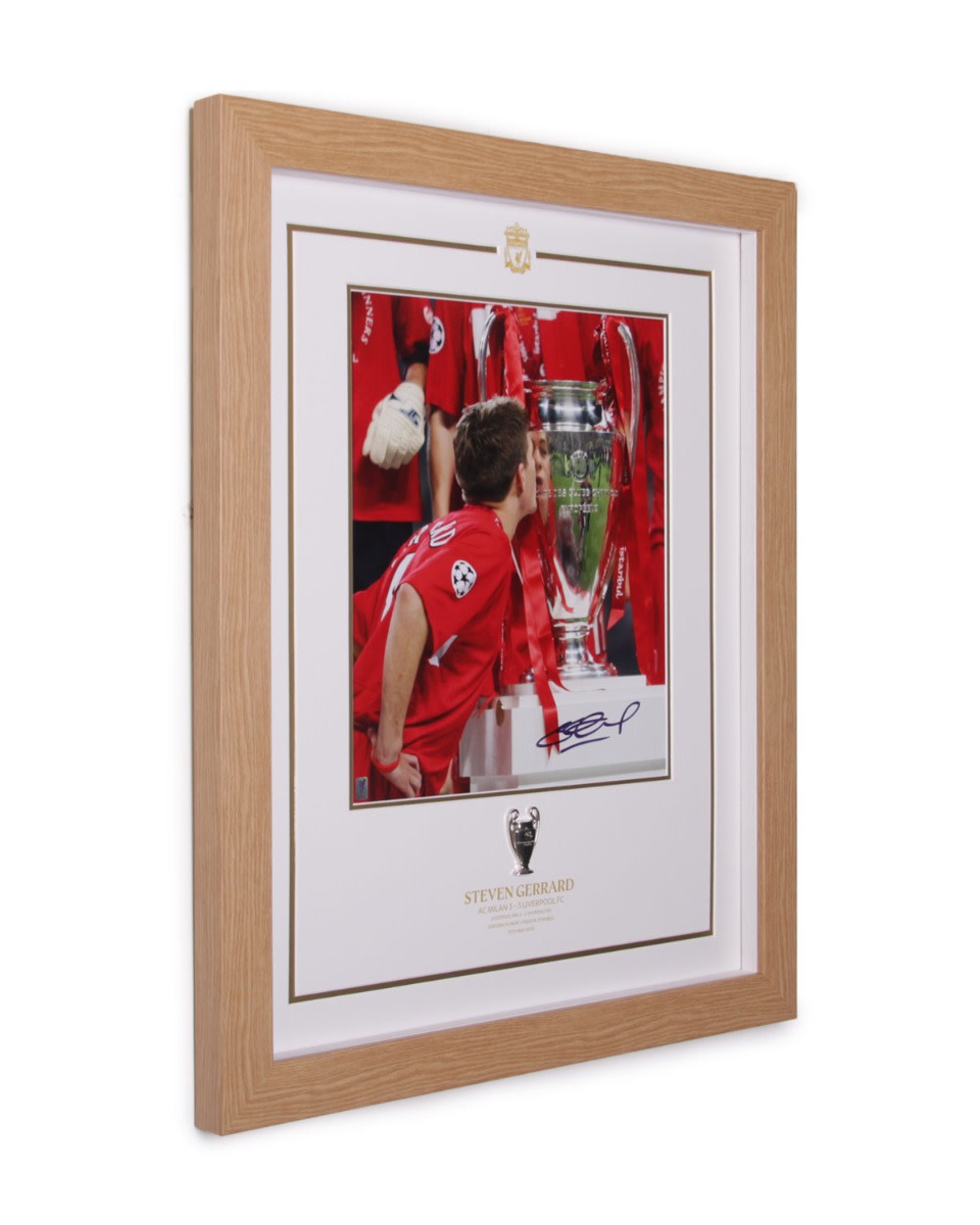 LFC Signed Gerrard Istanbul Framed Image - Image 2