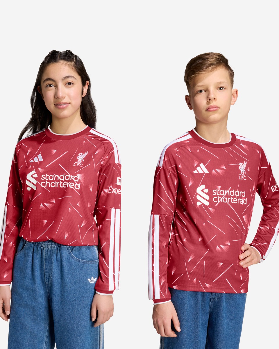 LFC adidas Youth 26/27 Home Long Sleeve Jersey