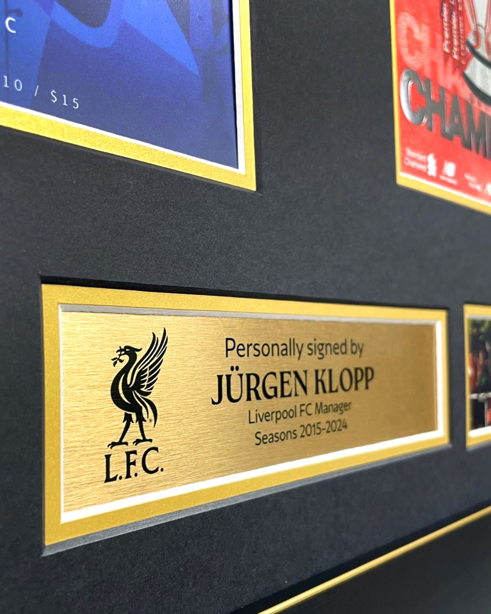 LFC Signed Klopp Framed Dual Programmes - Image 2