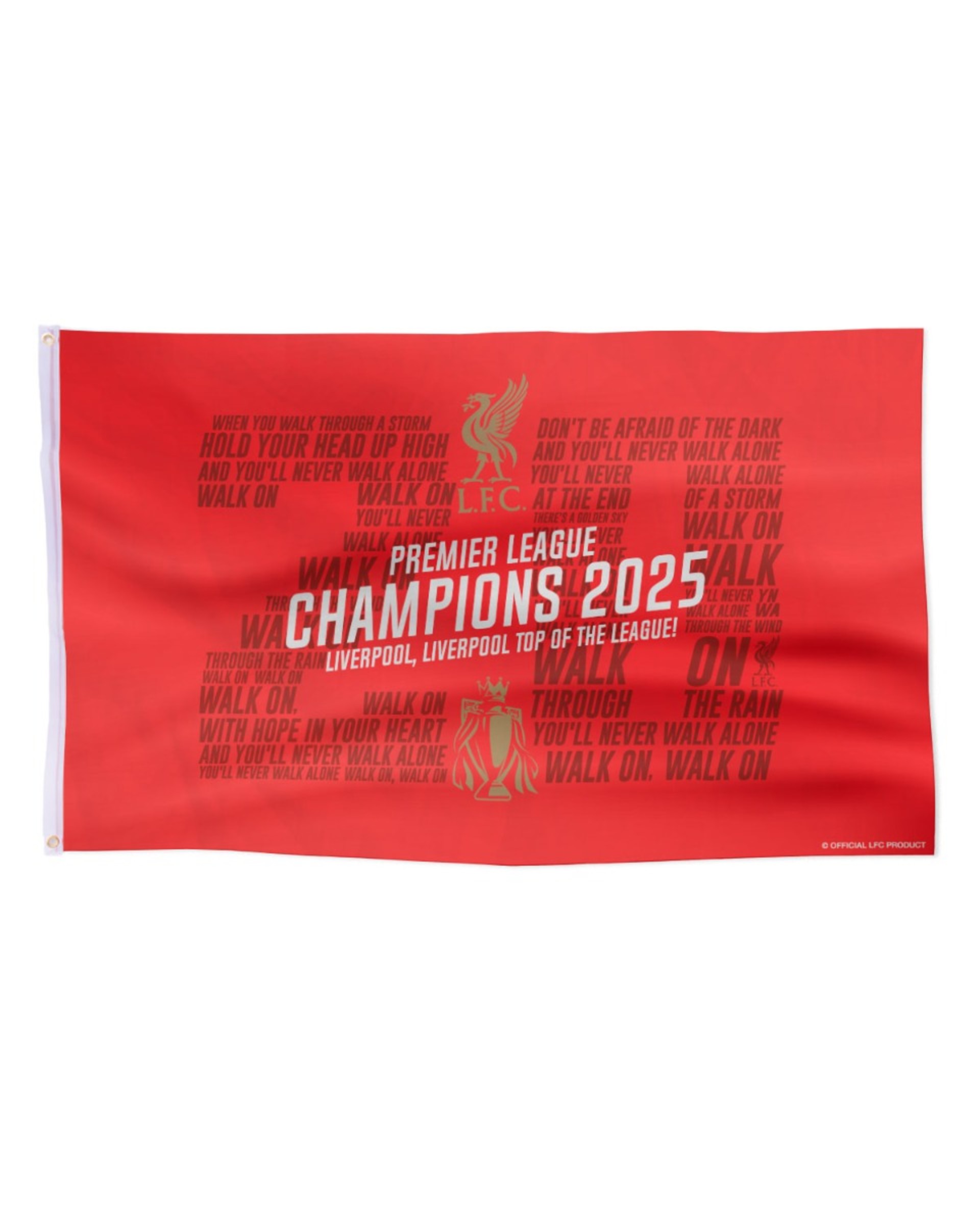 Drapeau rouge du LFC EPL Champions 24/25 - Image 1