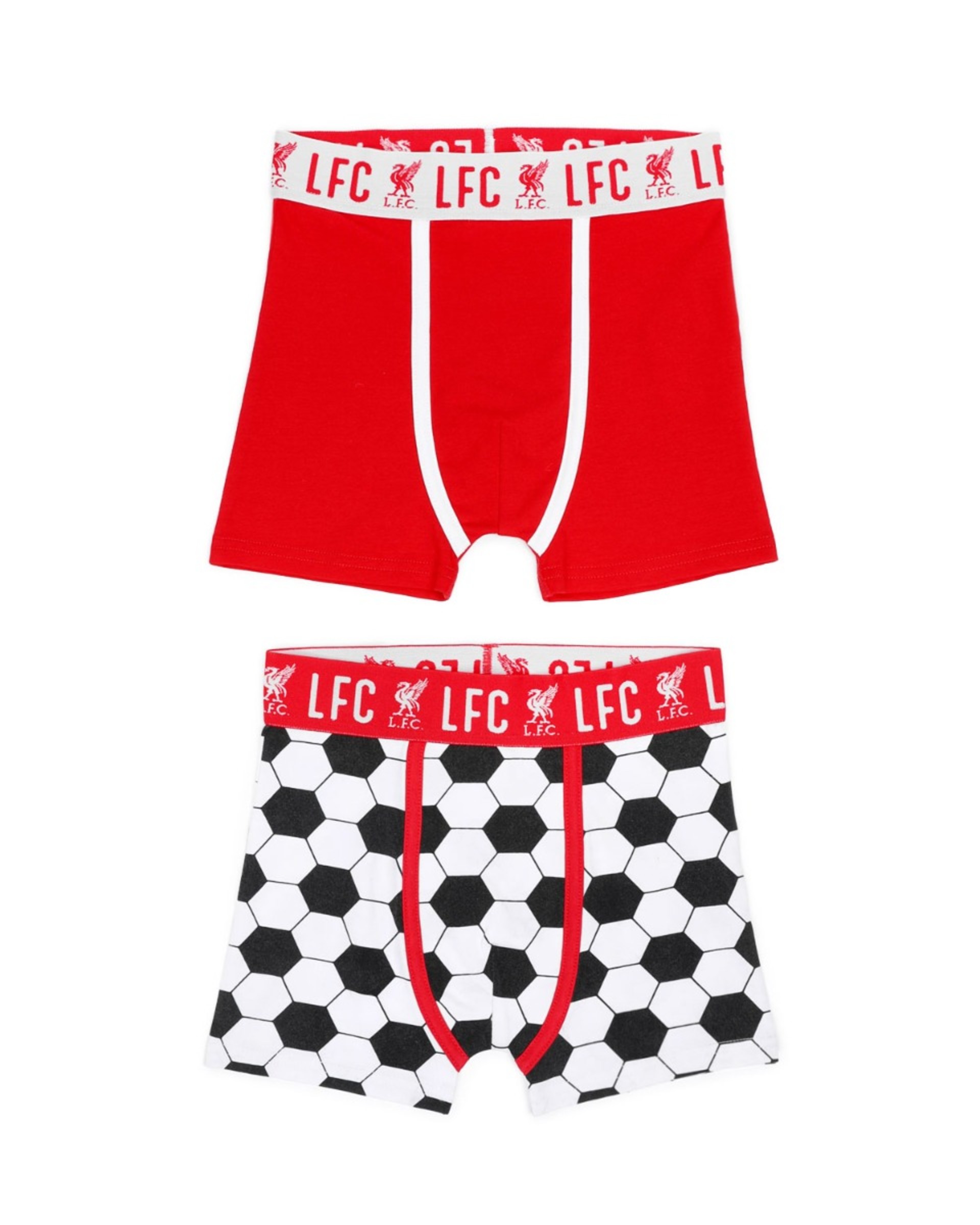 Lot de 2 caleçons design LFC Juniors, rouges - Image 1