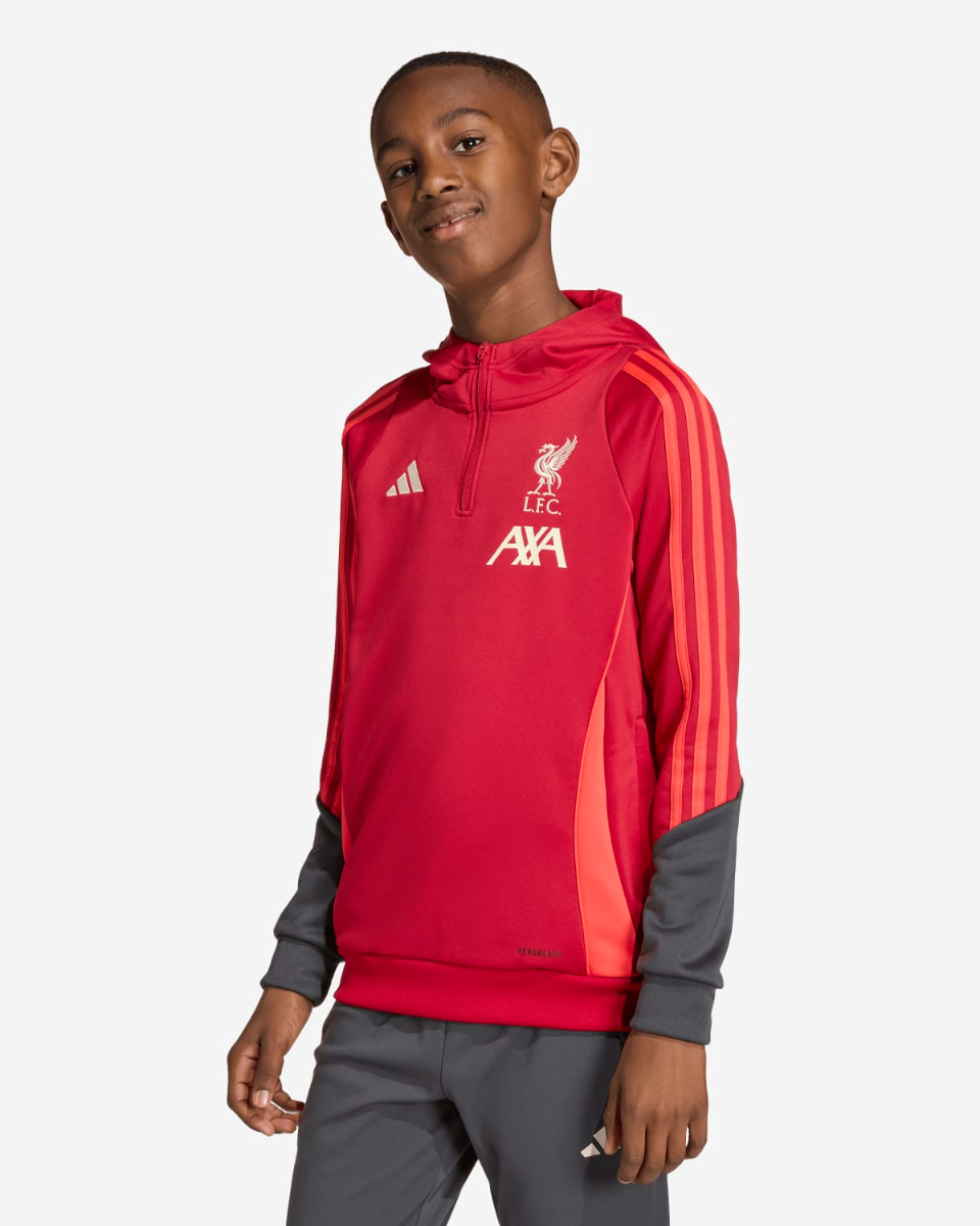 LFC adidas Juniors 25/26 Träningshuvtröja Röd - Image 1