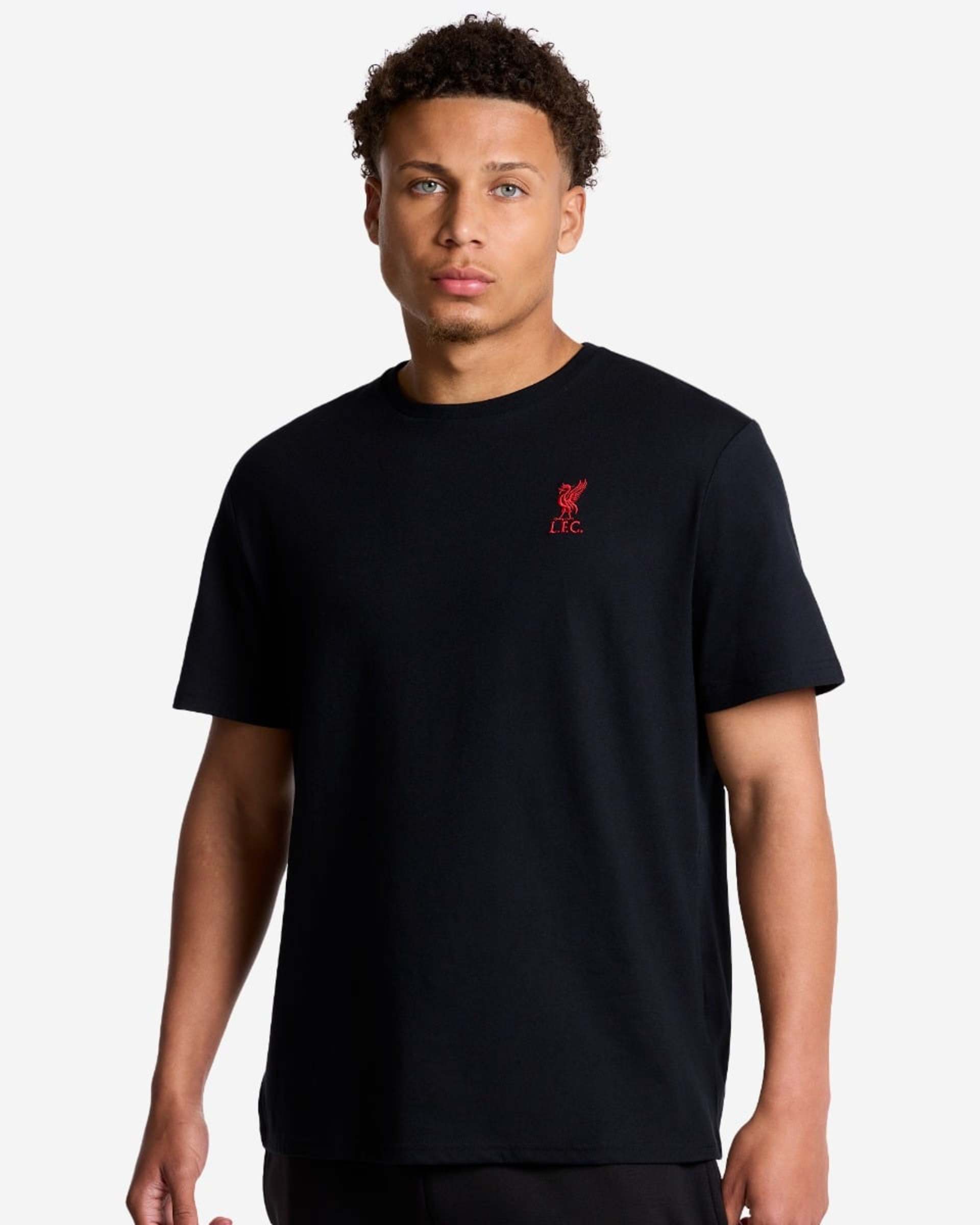 LFC Liverbird Herren-T-Shirt Schwarz - Image 1