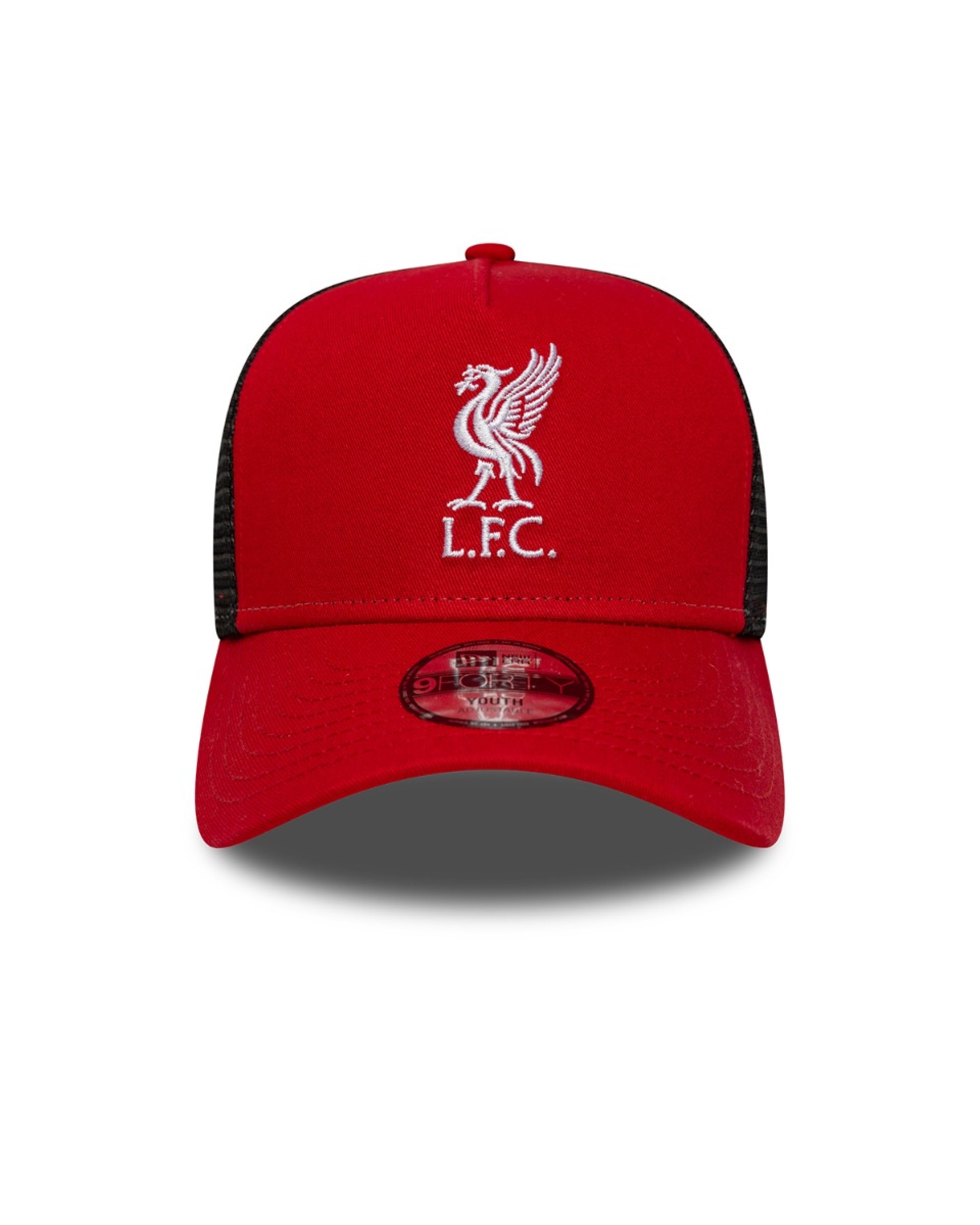 LFC New Era TRUCKER Liverbird rouge et noir pour enfants - Image 2