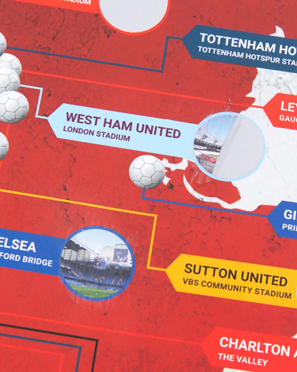 LFC Away Days Scratch Wall Chart - Image 2