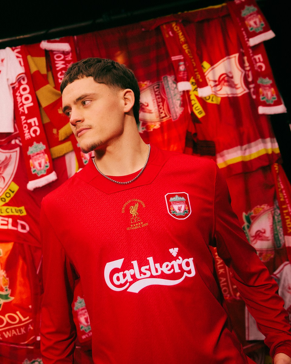 LFC 남성용 레트로 2005 이스탄불 긴소매 셔츠 - Image 4