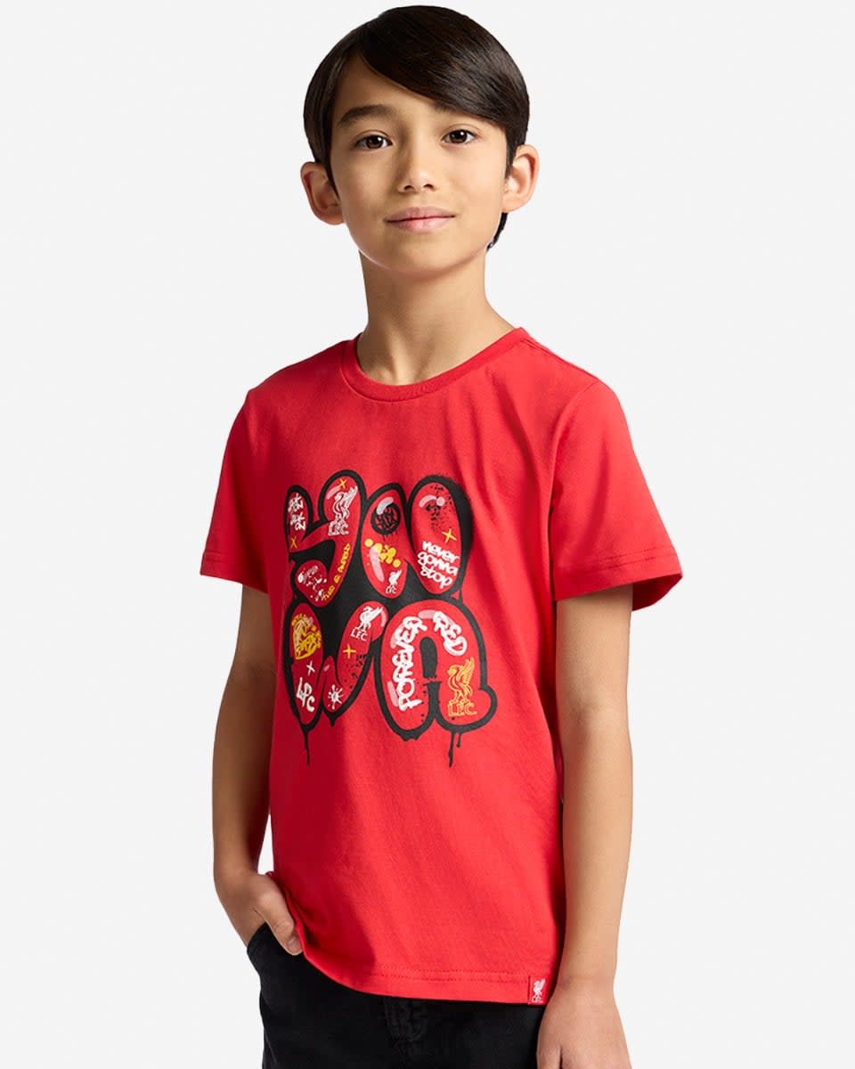 LFC Infants YNWA Graffiti Tee Red - Image 2