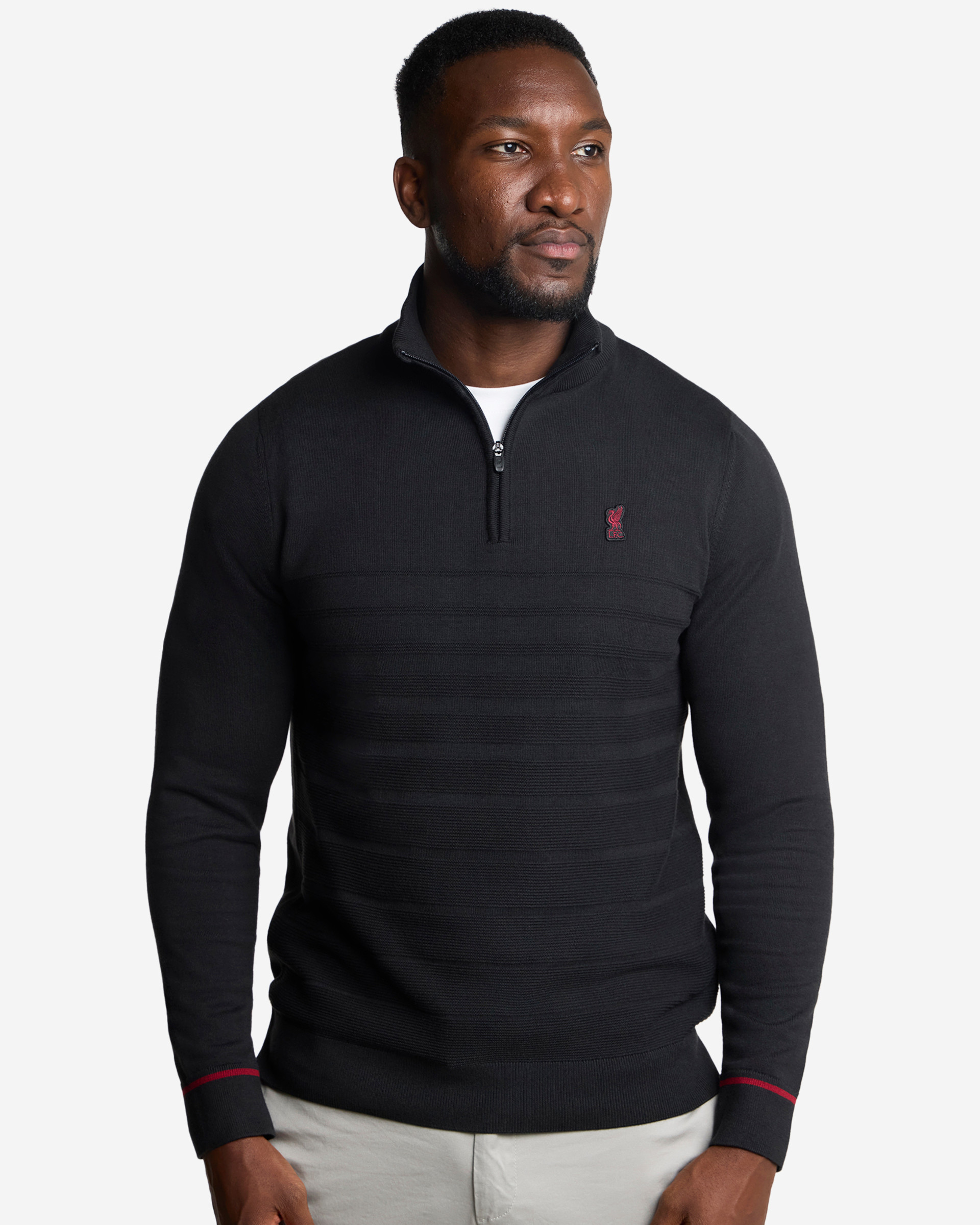 Tricot zippé 1/4 LFC Firma pour homme, noir - Image 1