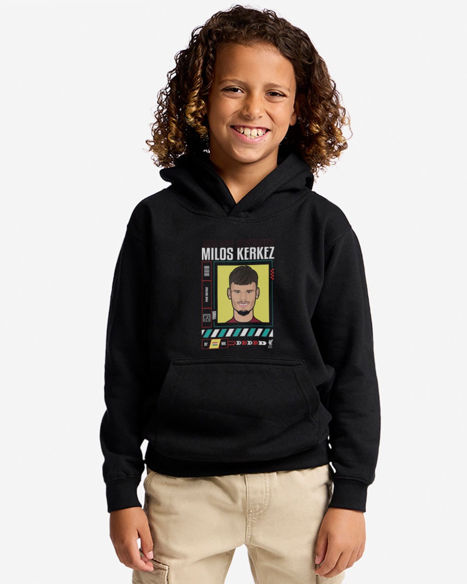 LFC 25/26 Juniors Kerkez Hoodie Black - Image 1