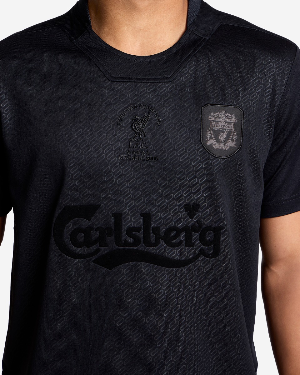 LFC Mens Retro Blackout Istanbul 2005 Shirt