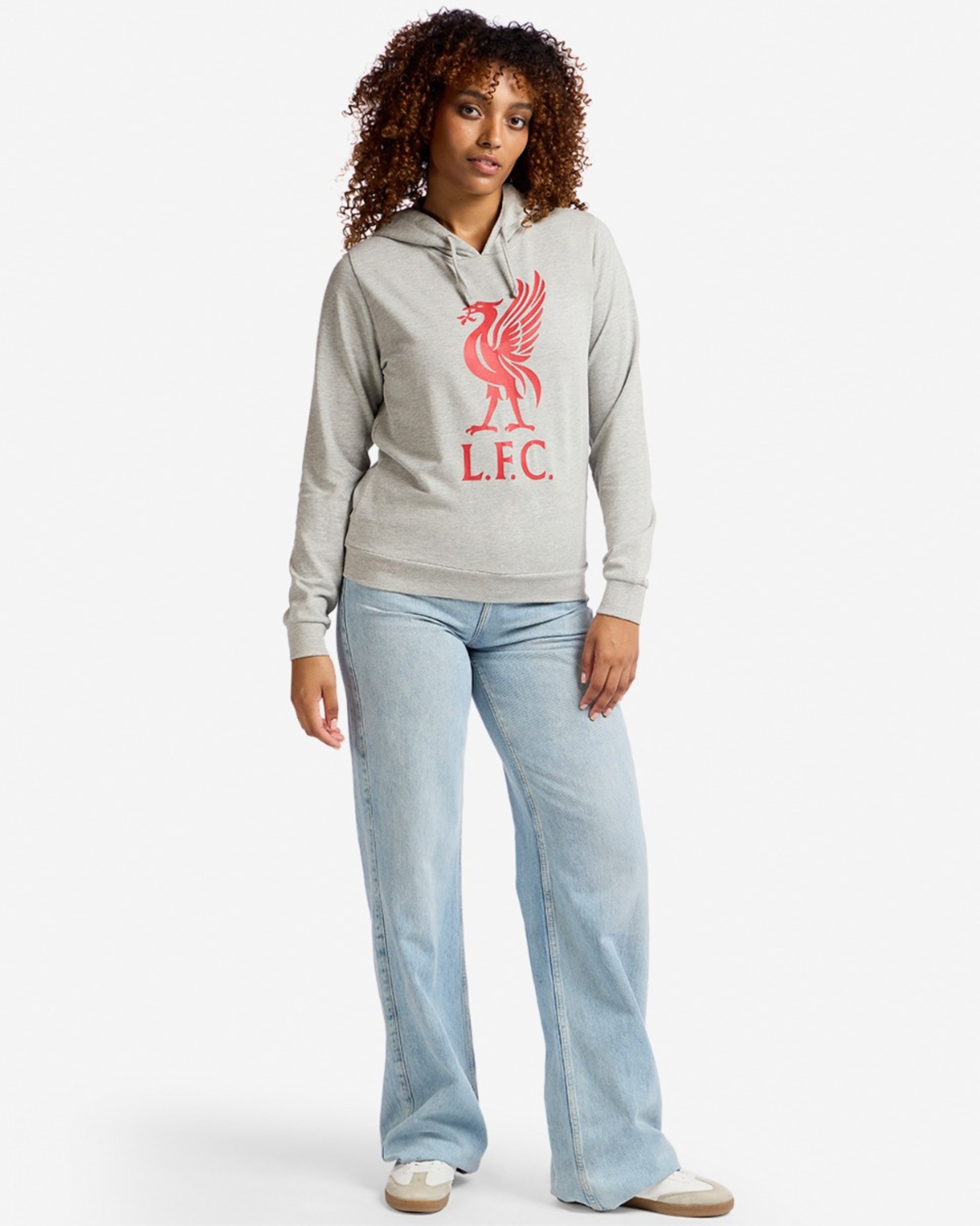 LFC Liverbird Kapuzenpulli für Damen, Grau - Image 3