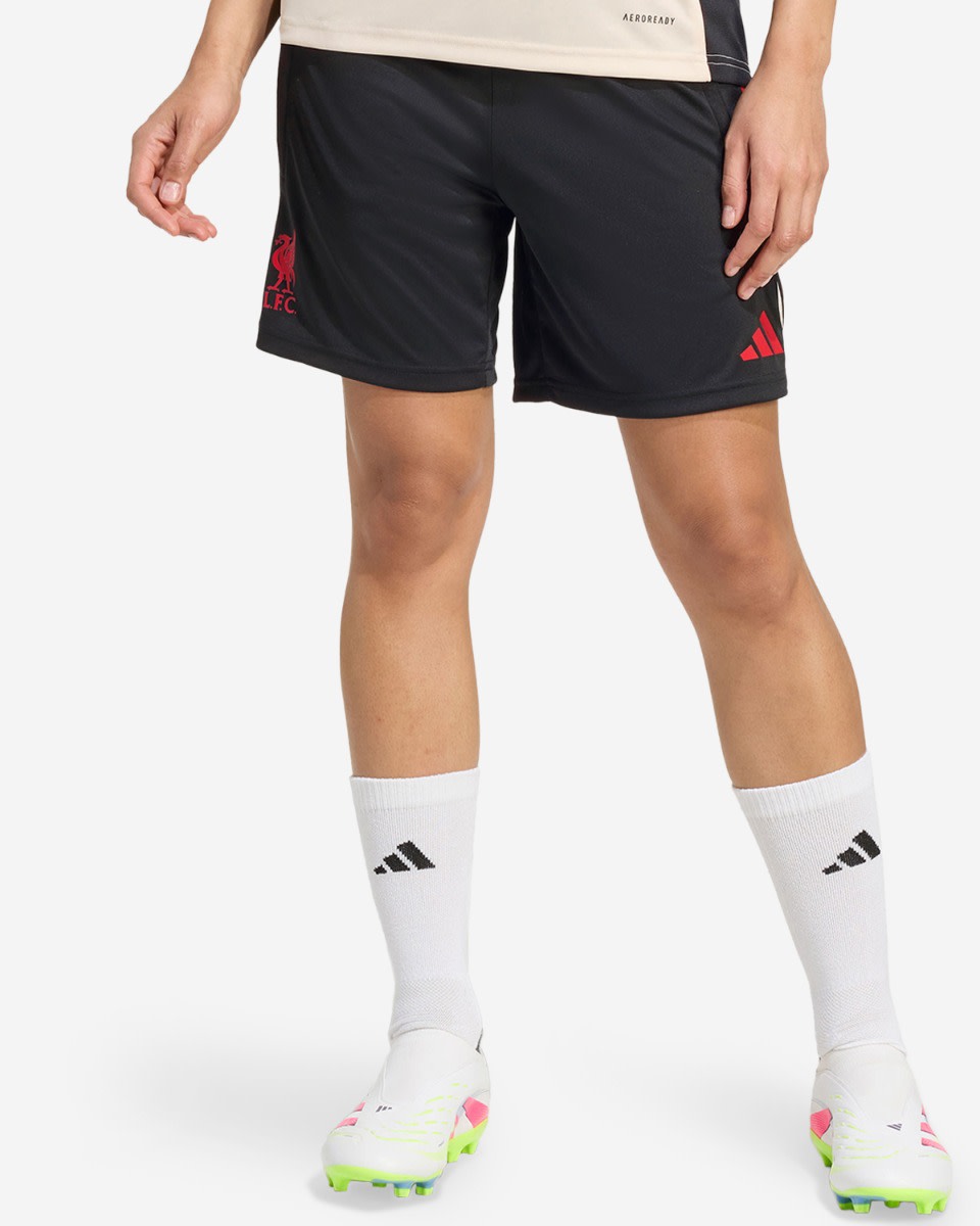 LFC adidas Womens 25/26 Domestic Training Shorts Black - Image 1