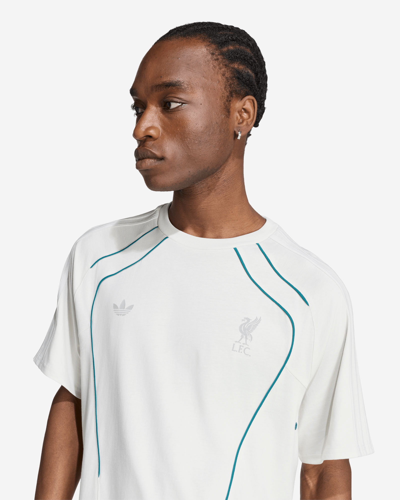 LFC アディダスメンズチームガイスト 26 ショートスリーブ T シャツオービットグレー - Image 4
