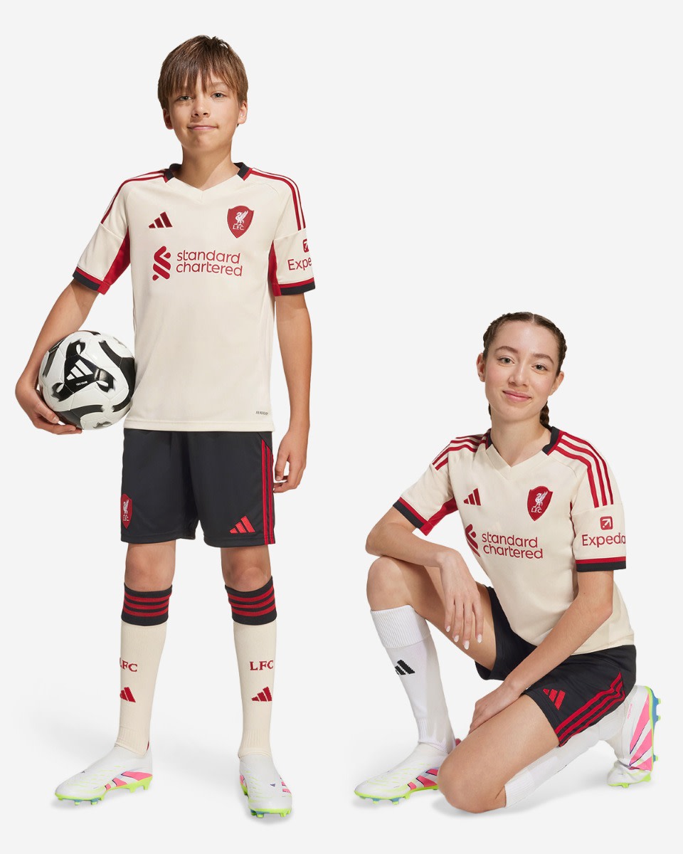 LFC adidas Youth 25/26 Away Shorts - Image 3