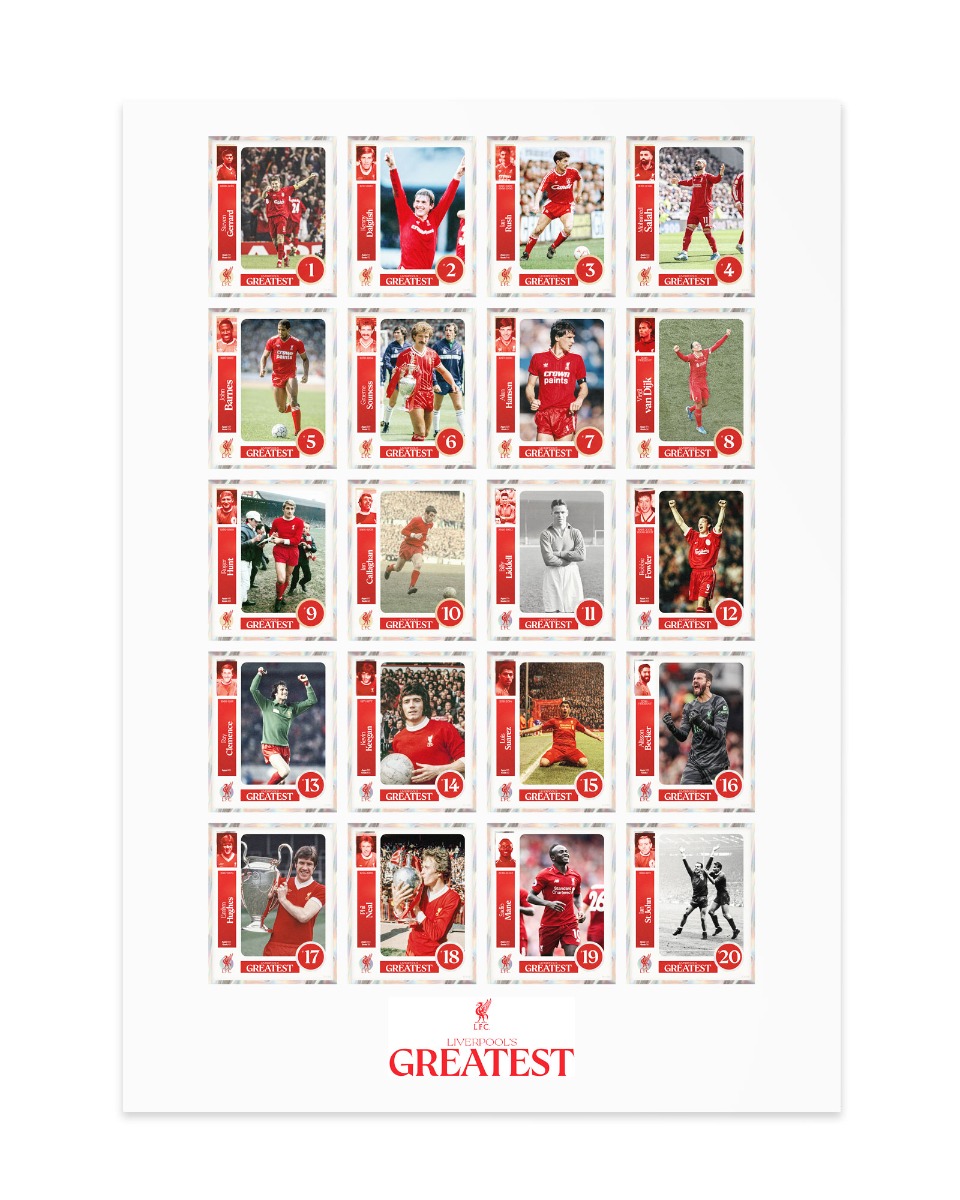 LFC 100 グレイテストトップ 20 リミテッドエディション A3 プリント - Image 1