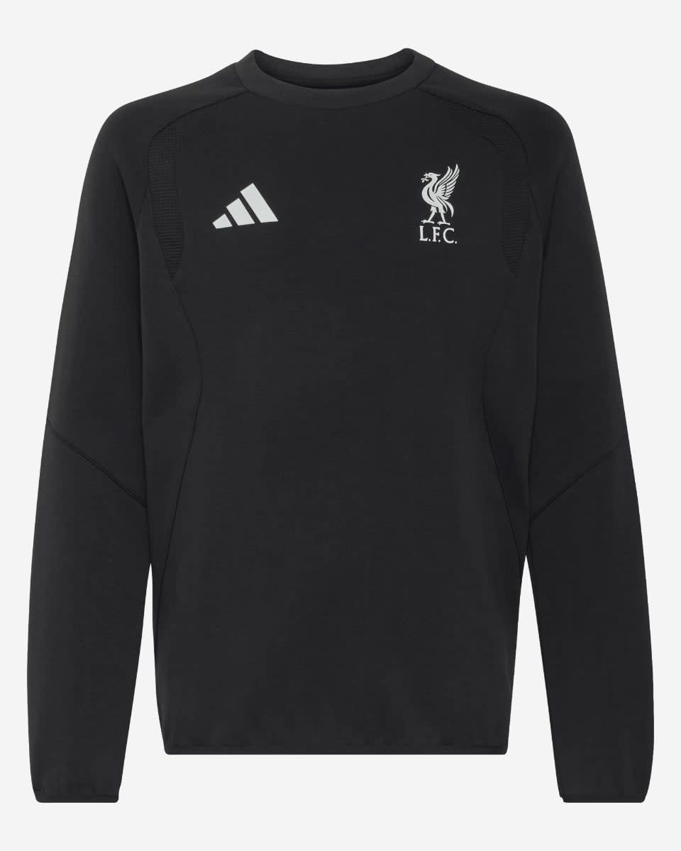 LFC adidas Youth Tiro Travel Sweatshirt med rund hals Sort - Image 1