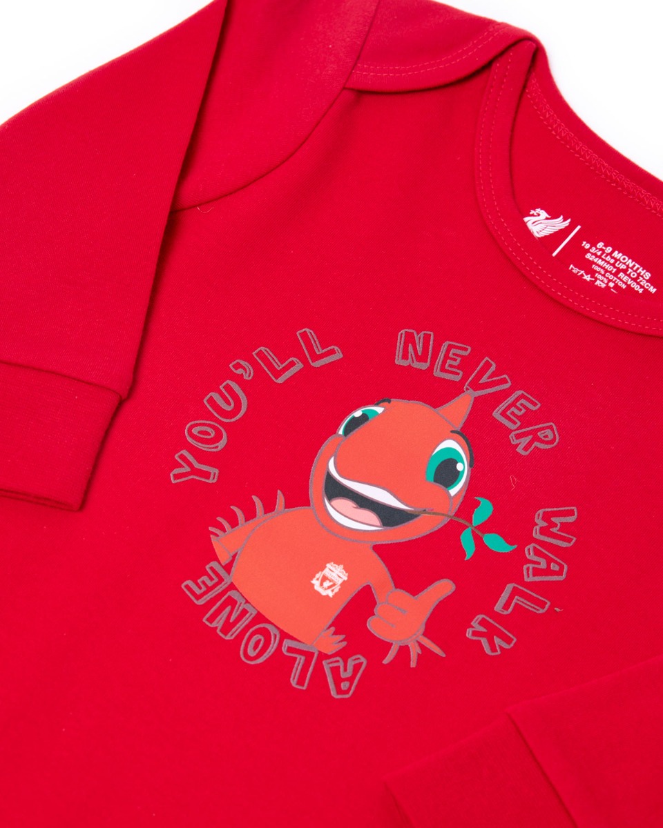 LFC Infants Mighty Red Sleepsuit Rød - Image 3