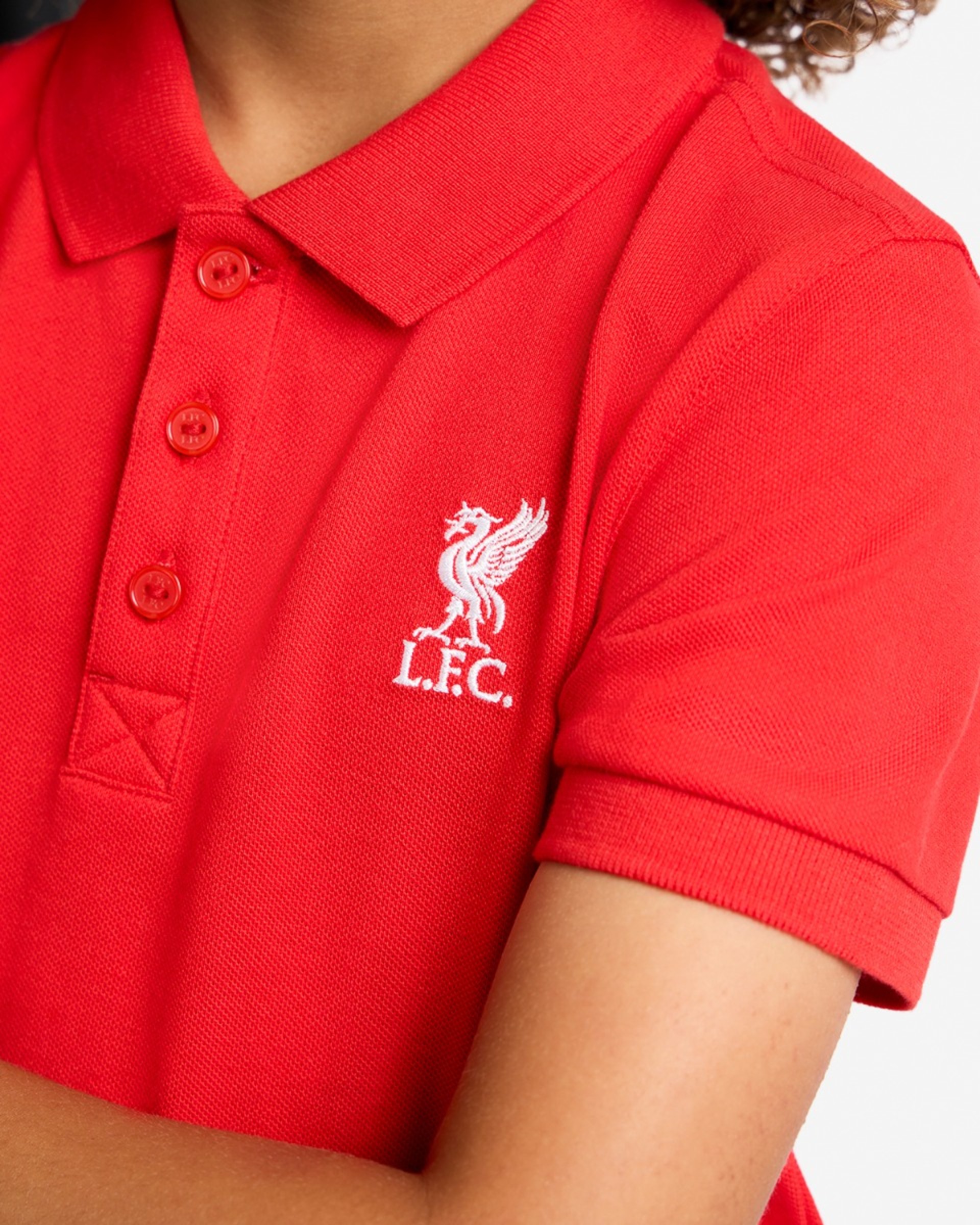 Polo LFC Juniors de manga corta rojo - Image 2