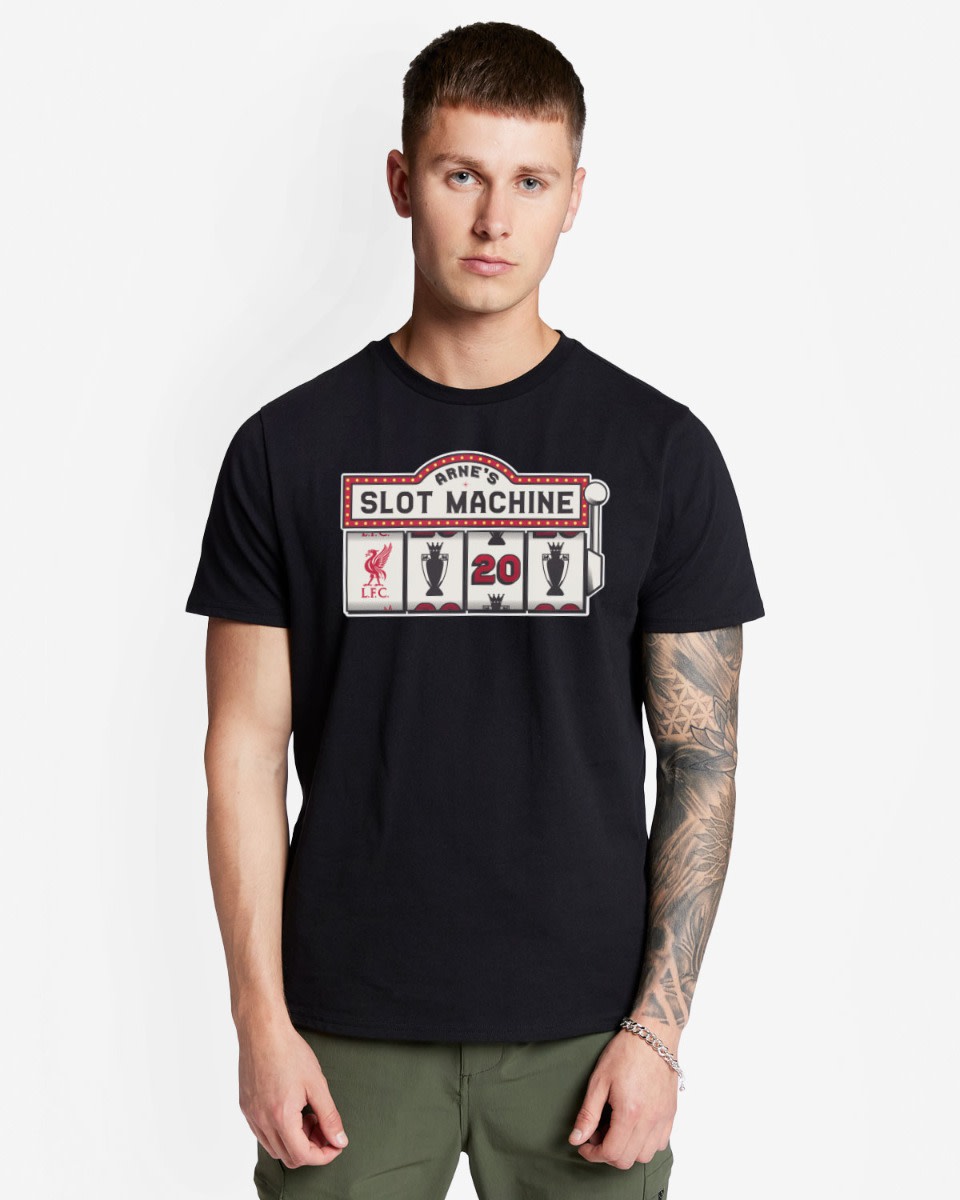 LFC Adults Slot Machine Tee Black - Image 1