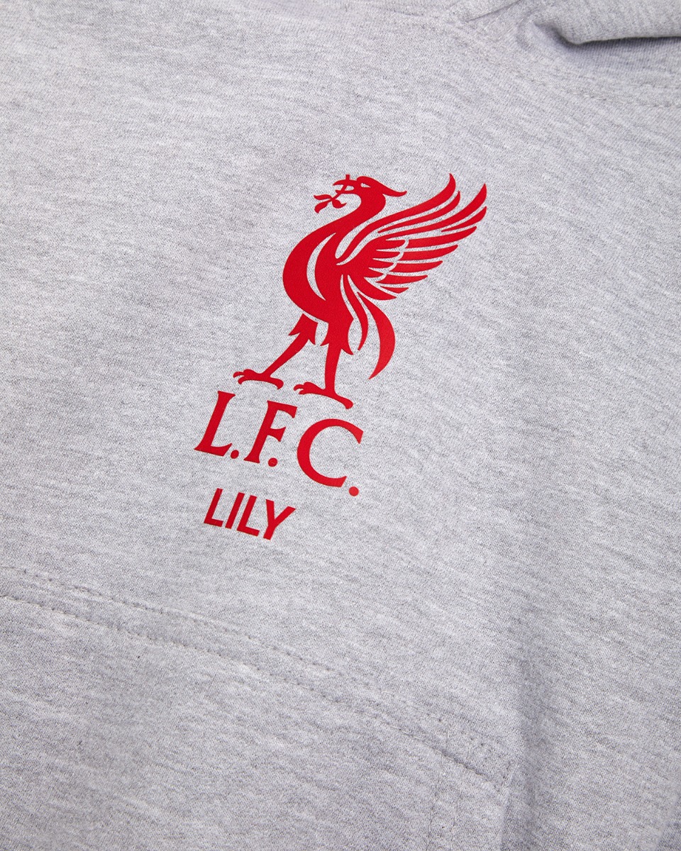 LFC Junior Red Liverbird 个性化灰色卫衣 - Image 3