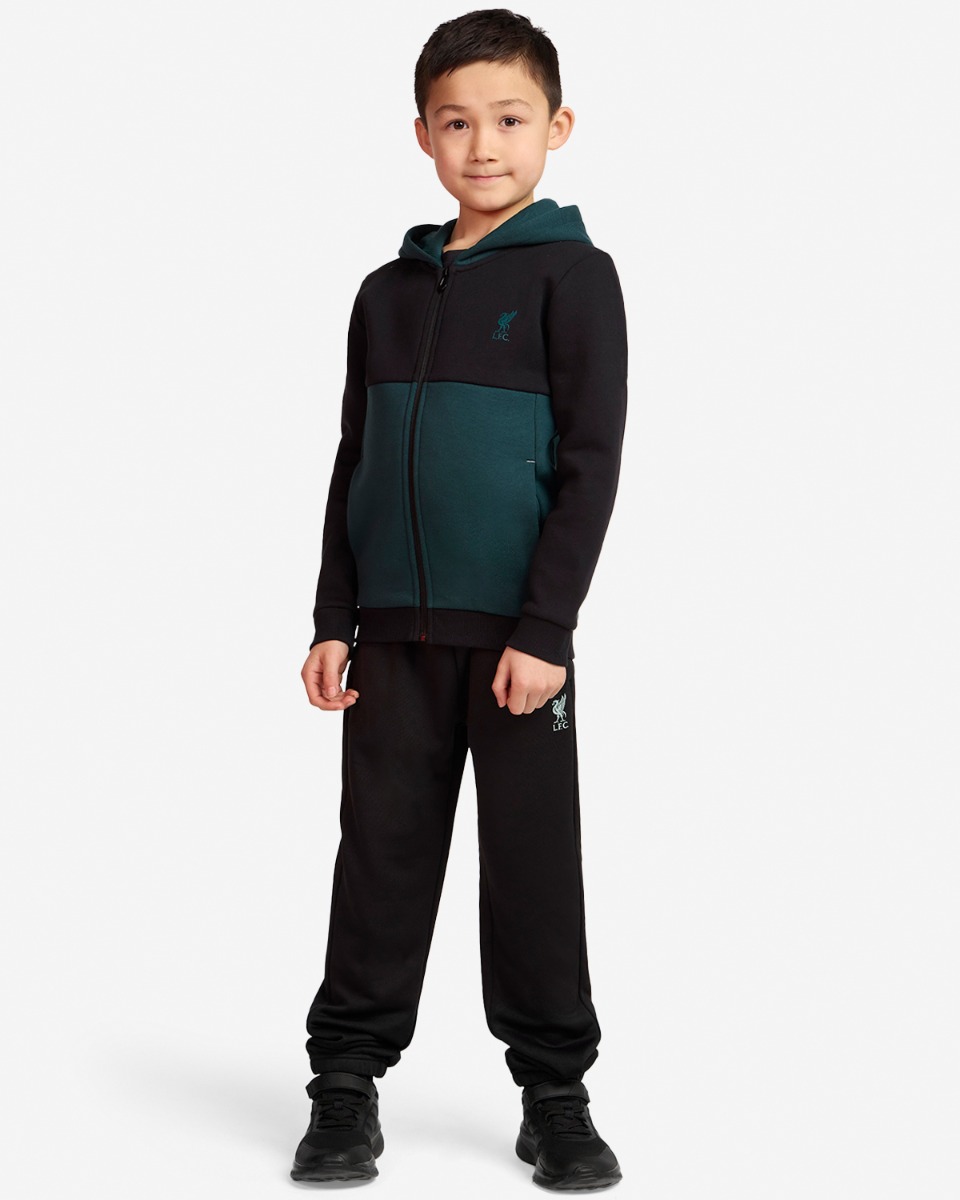 LFC Juniors Zip Through Hoodie Black - Image 3
