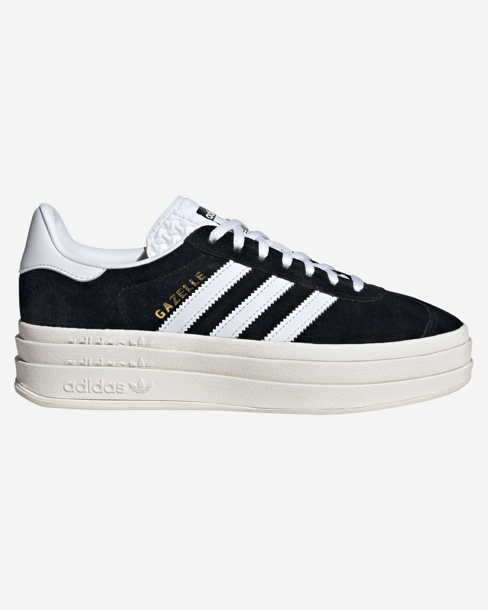 Zapatillas Adidas Gazelle Bold para adultos, color blanco y negro - Image 1