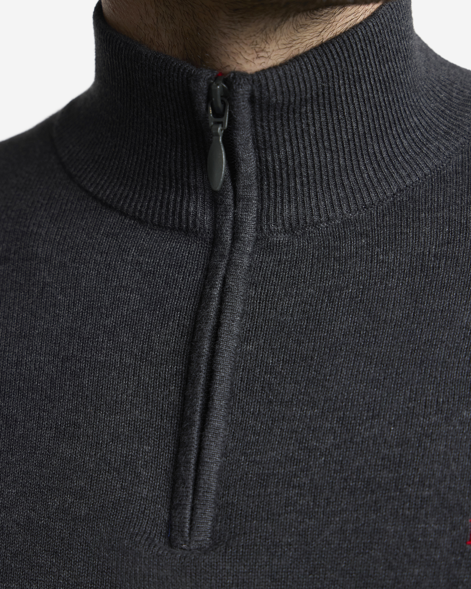 Jersey LFC de punto con cremallera para hombre, color gris - Image 4