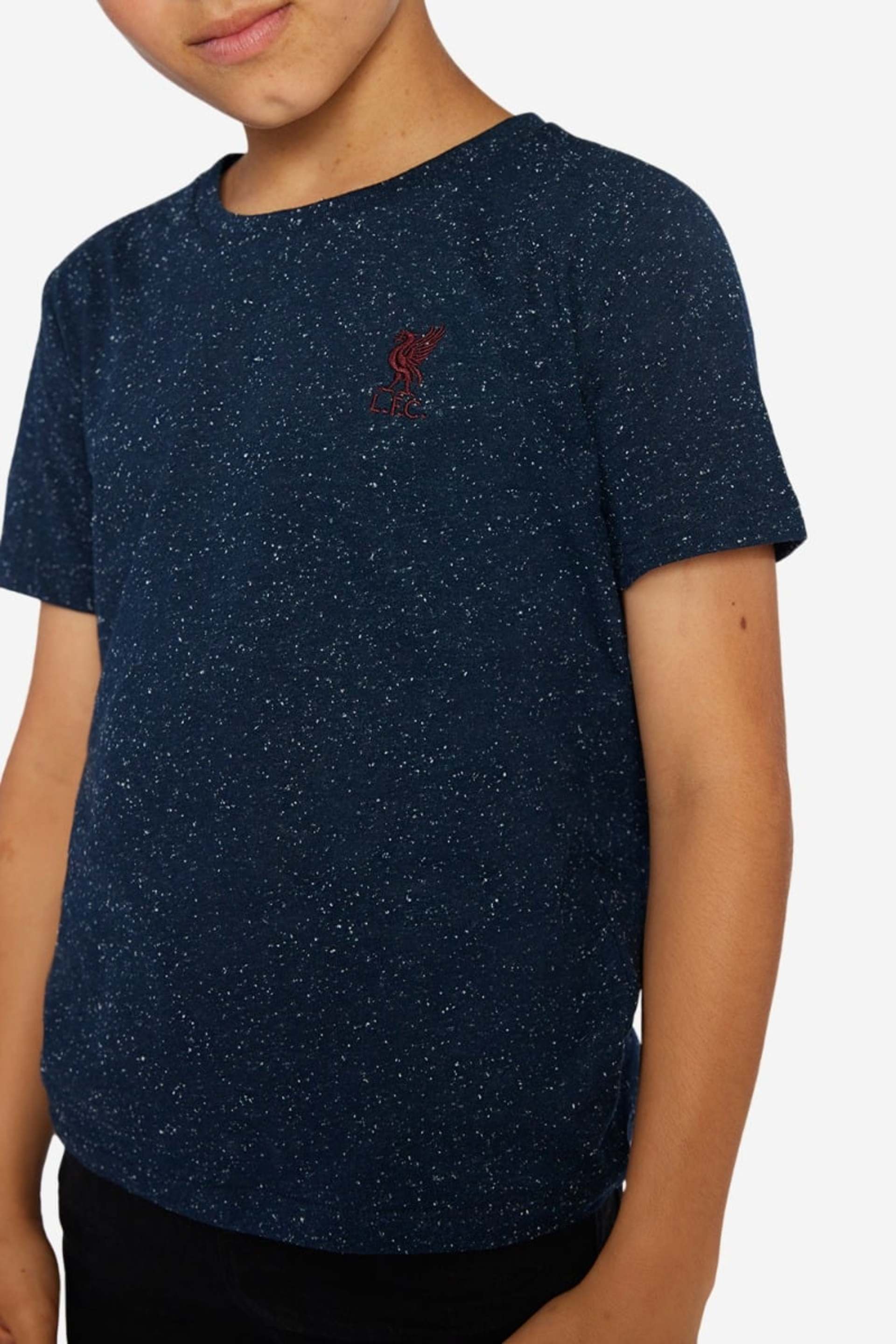เสื้อยืดเส้นด้ายเนปปี้ คอลูกเรือเด็กทารก LFC สีน้ำเงิน - Image 3