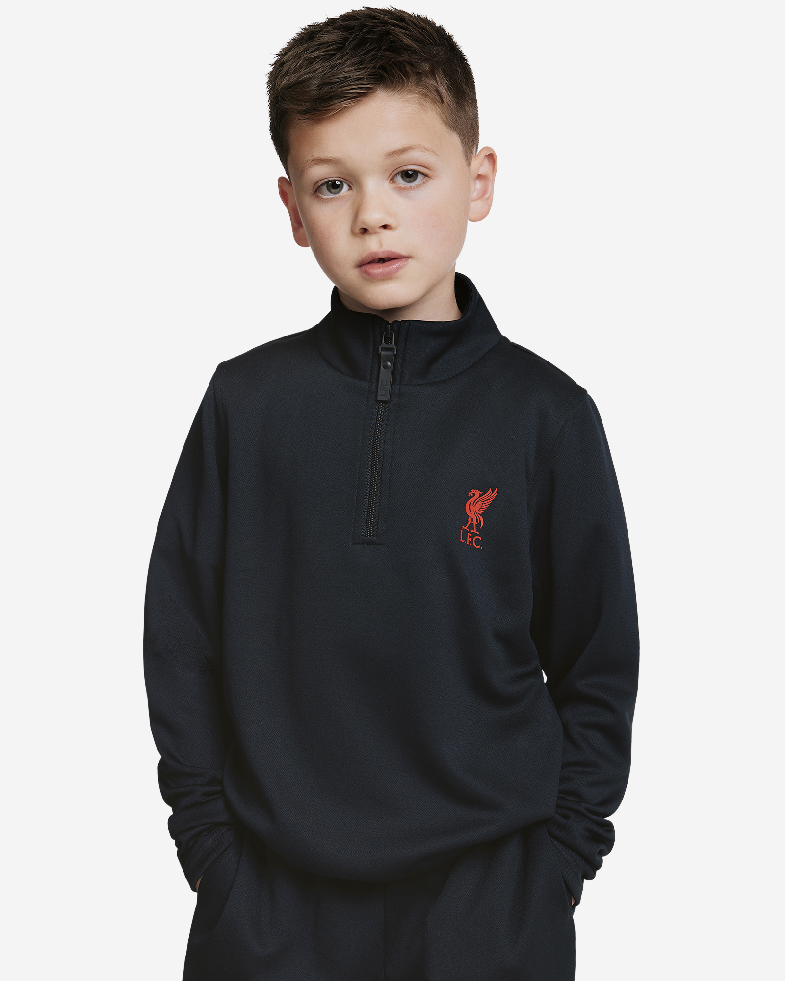 LFC Infants 1/4 Topp med dragkedja Svart - Image 1