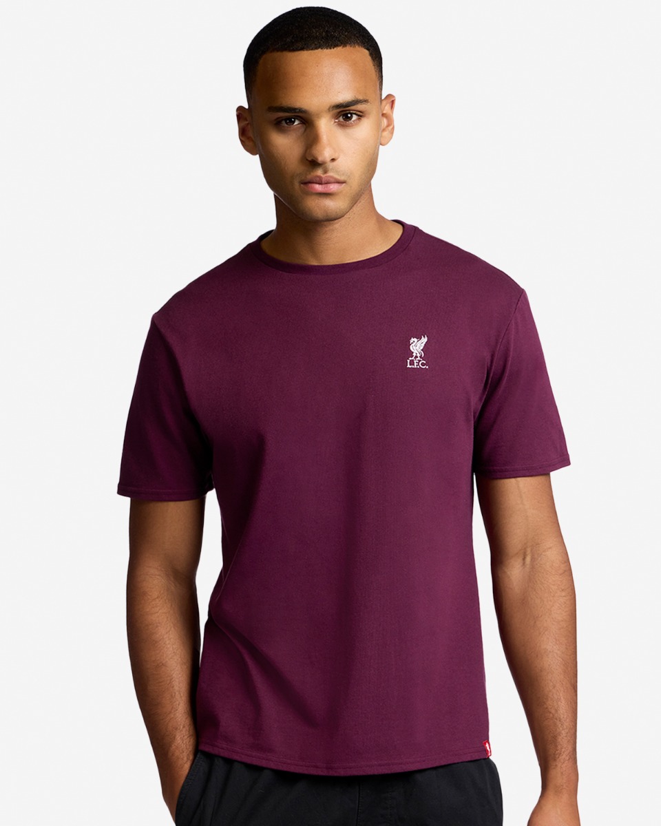 LFC Herre Liverbird Brodert Tee Cherry - Image 1