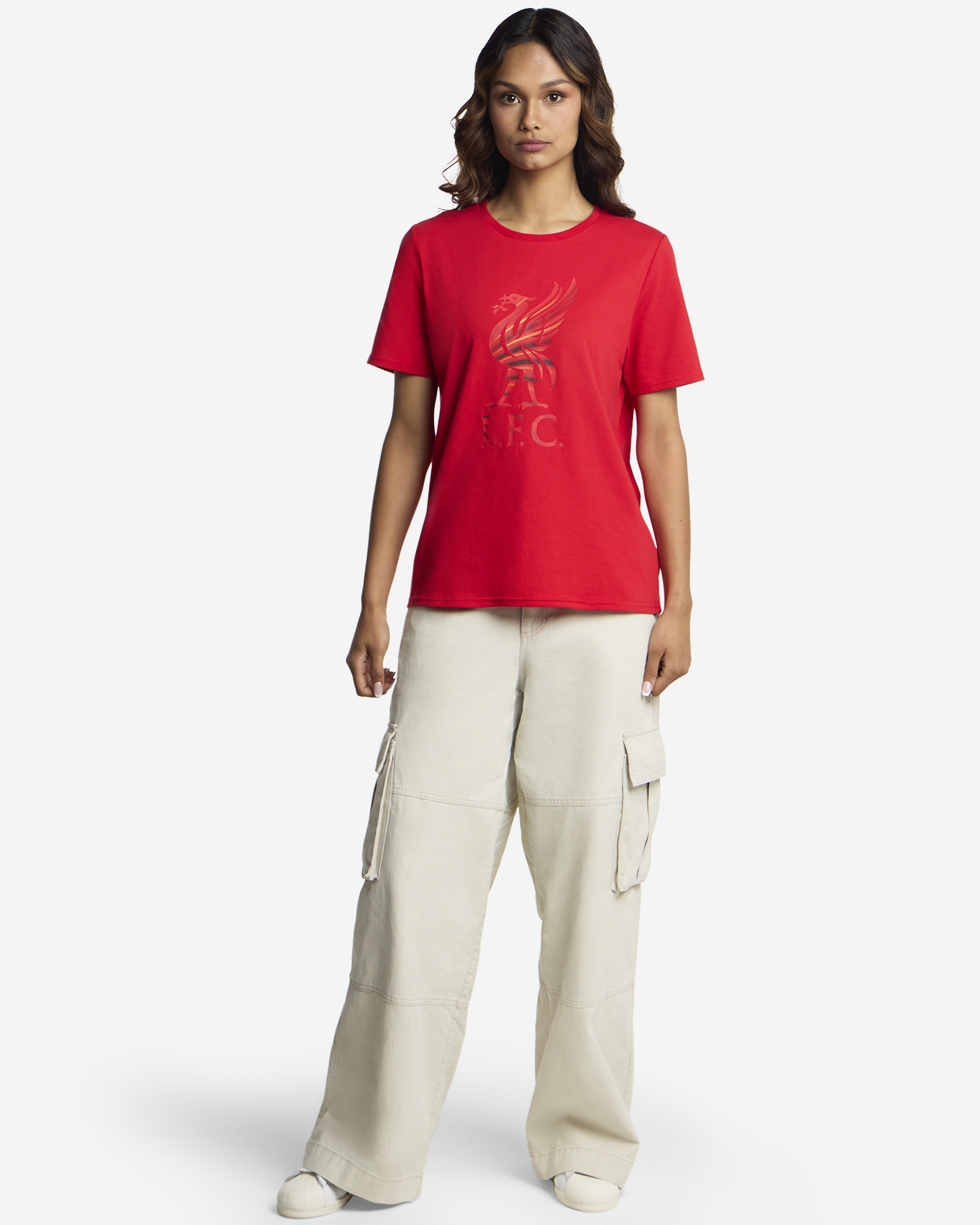 LFC Liverbird Wing Tee til Kvinder Rød - Image 4