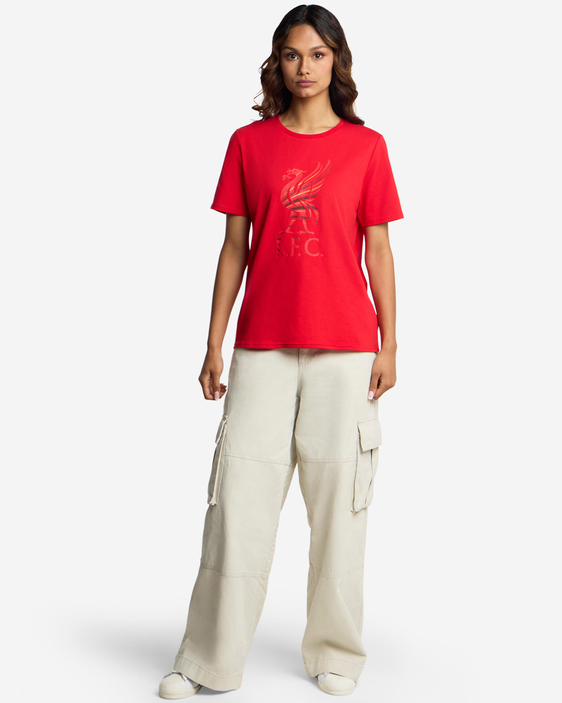 LFC Liverbird Wing Tee til Kvinder Rød - Image 4