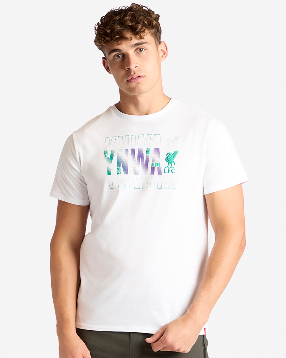 LFC Mens Gradient YNWA Tee White - Image 1