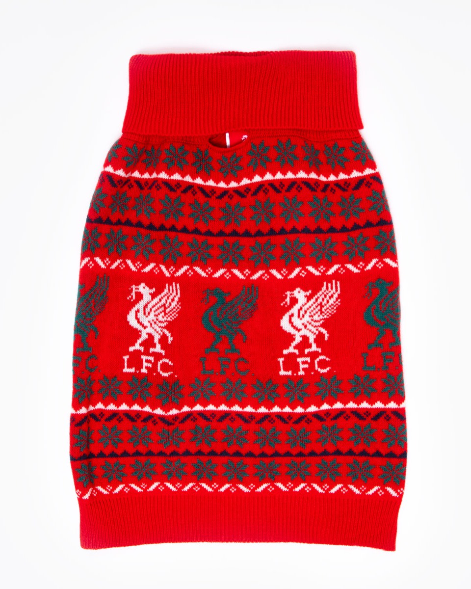 LFC Pet Fairisle Christmas Jumper - Image 1