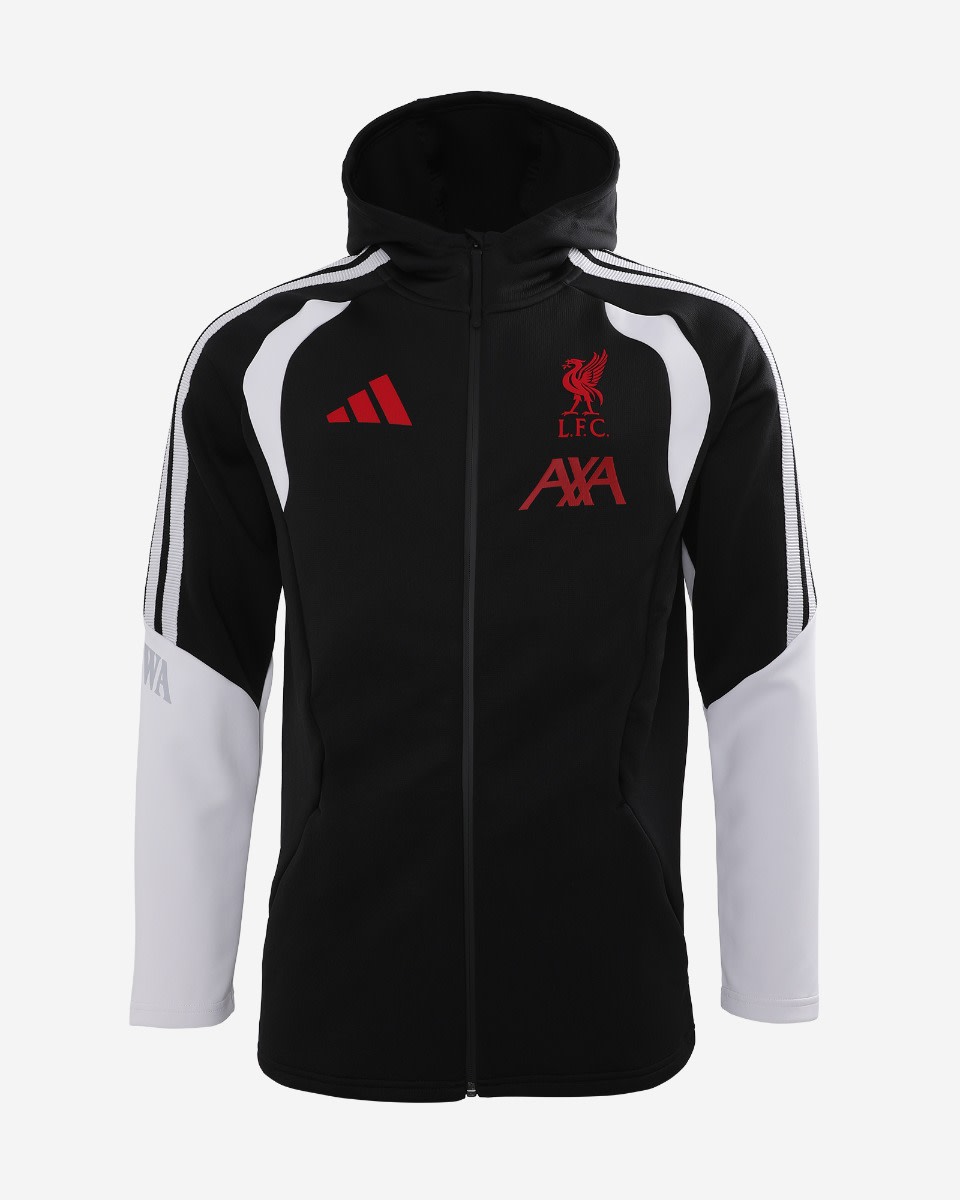 LFC adidas Mens 26/27 Tiro Pro Hoodie Black - Image 1
