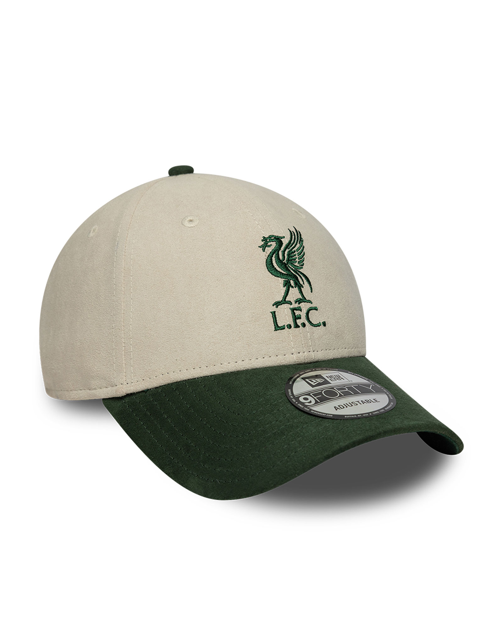 LFC New Era Adults 9Forty Suede Cap Stone Navy - Image 2