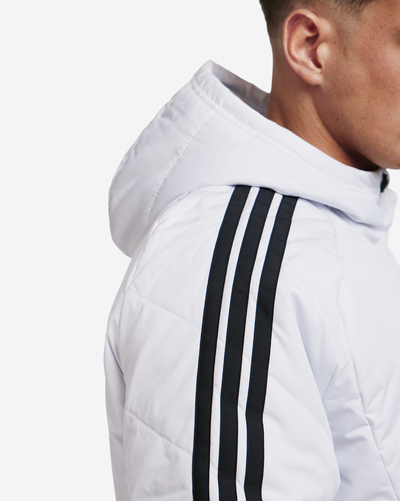 LFC adidas Mens 26/27 Tiro Long Coat Dash Grey - Image 3