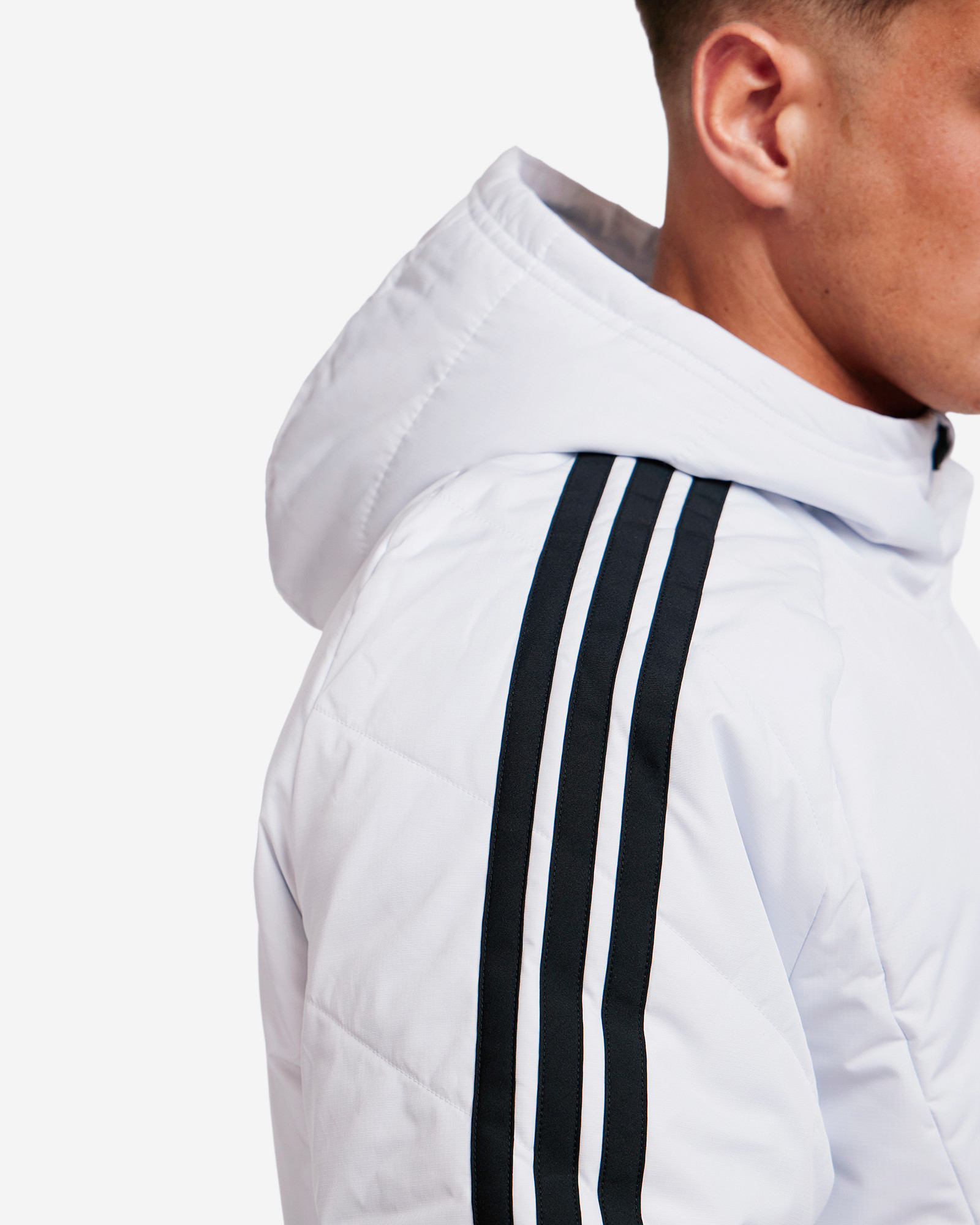 LFC adidas Mens 26/27 Tiro Long Coat Dash Grey - Image 3
