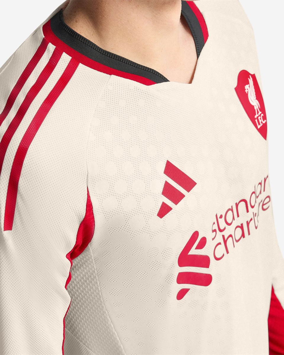 LFC adidas Mens 25/26 Authentic Away Long Sleeve Jersey