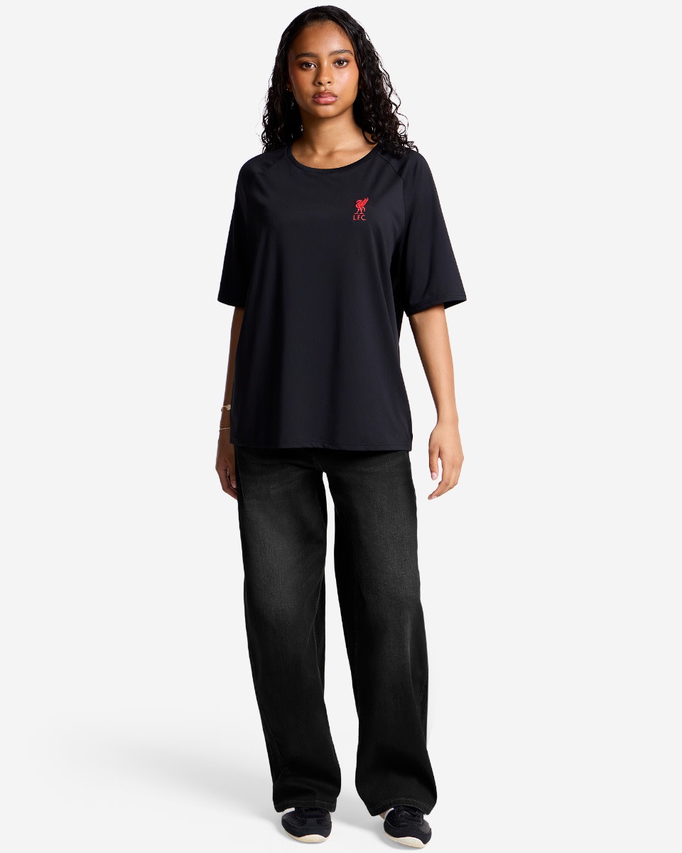 LFC 女式 Liverbird 涤纶 T 恤黑色 - Image 2