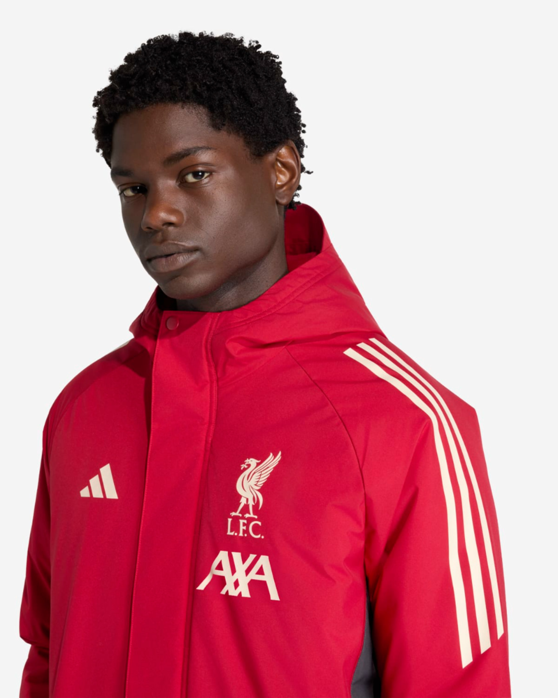 LFC adidas Herre 25/26 Lang match-Day-jakke Rød - Image 4