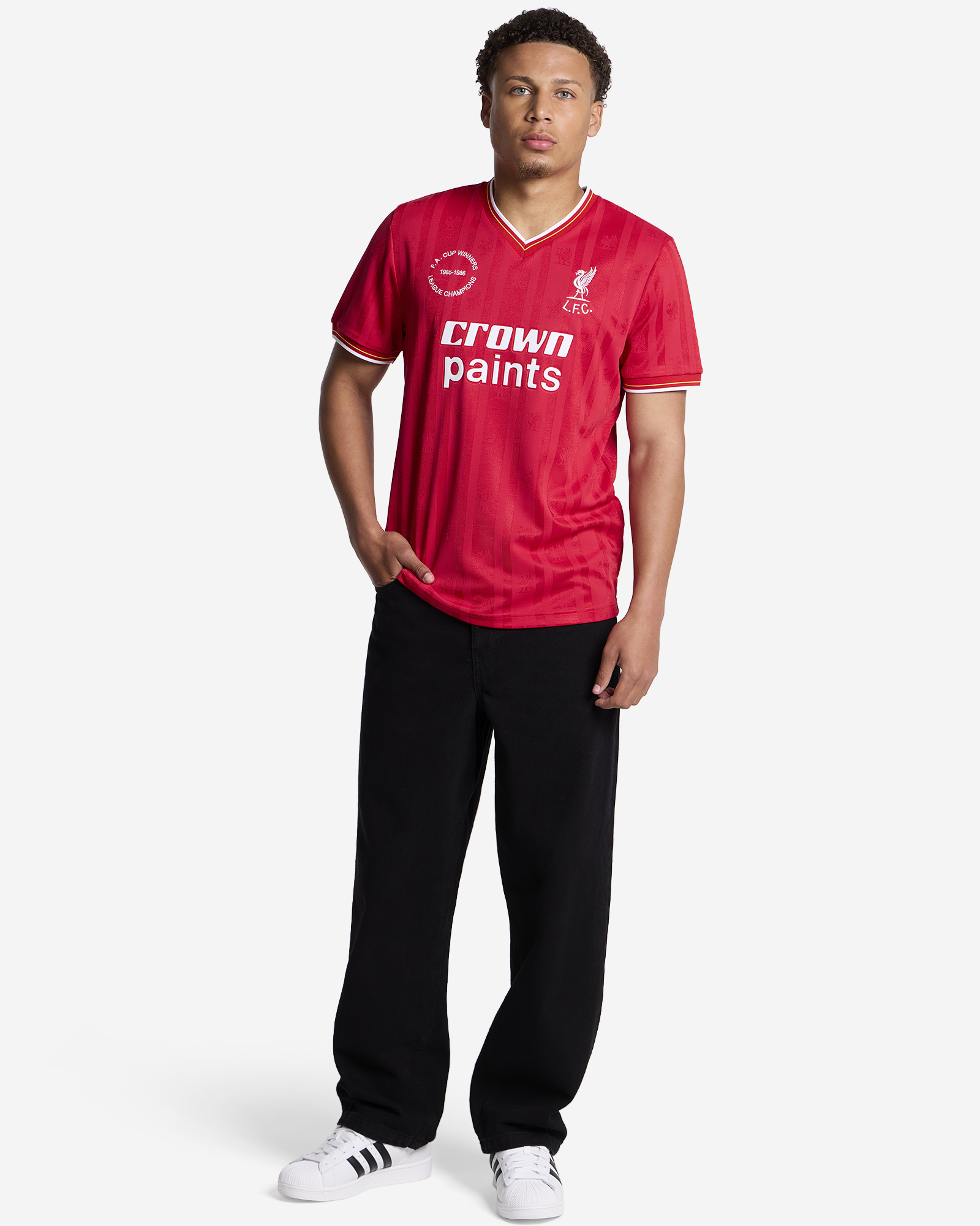 LFC メンズレトロ 85/86 ホームシャツ - Image 2